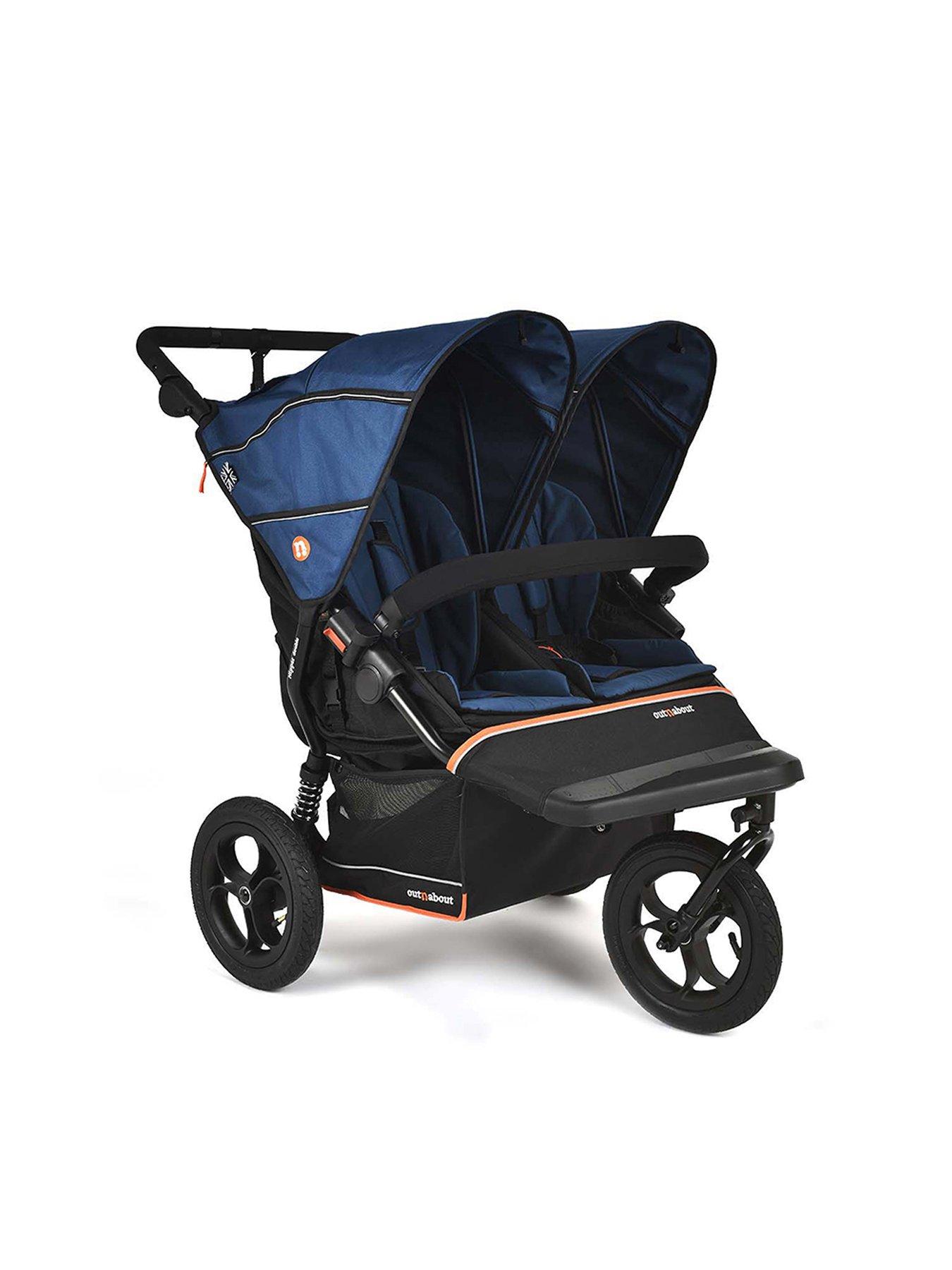 Image 2 of 6 of Out n About Nipper Double V6 Pushchair - Highland Blue