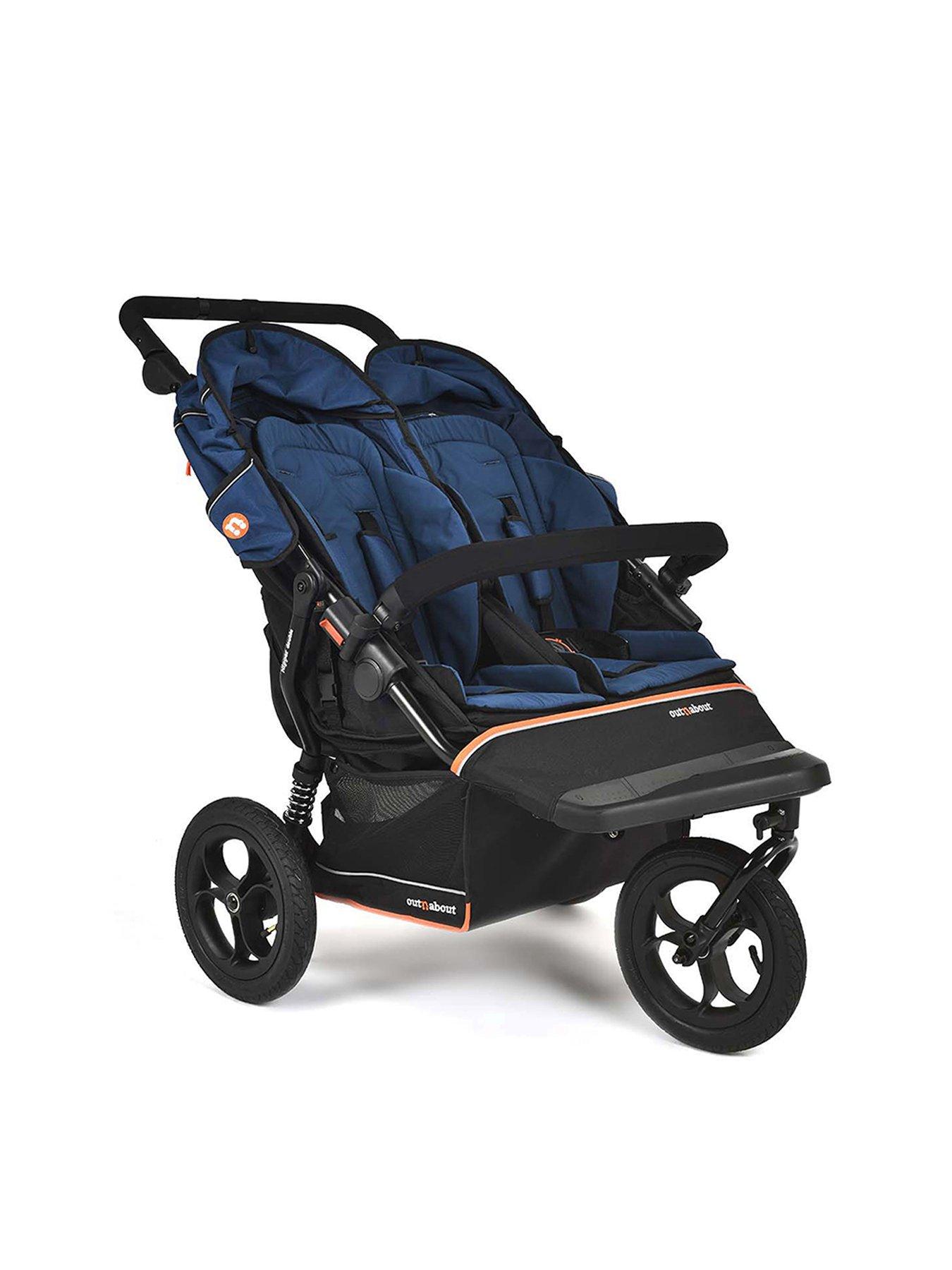 Image 3 of 6 of Out n About Nipper Double V6 Pushchair - Highland Blue