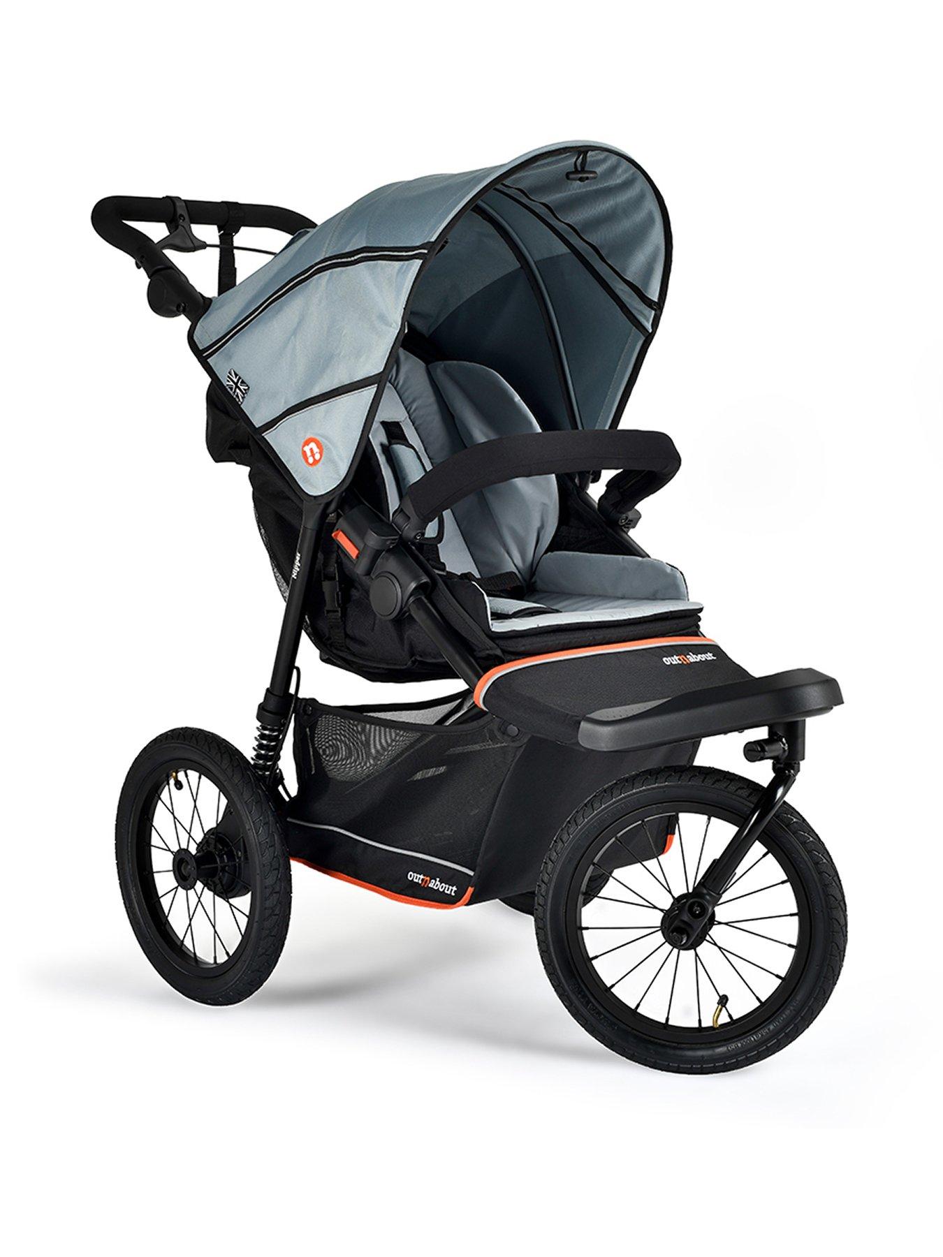 Out n About Nipper + V6 Pushchair - Rocksalt Grey