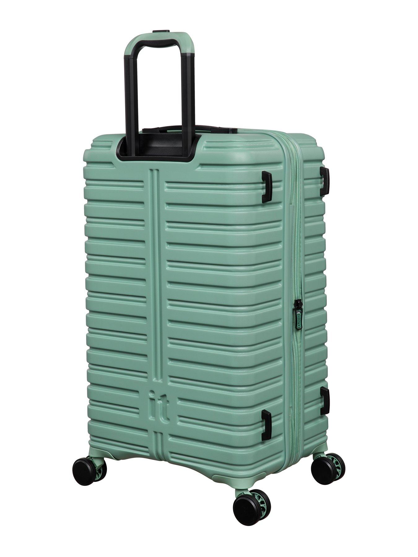 Image 2 of 7 of it Luggage Jumbo Granite Green Medium Suitcase
