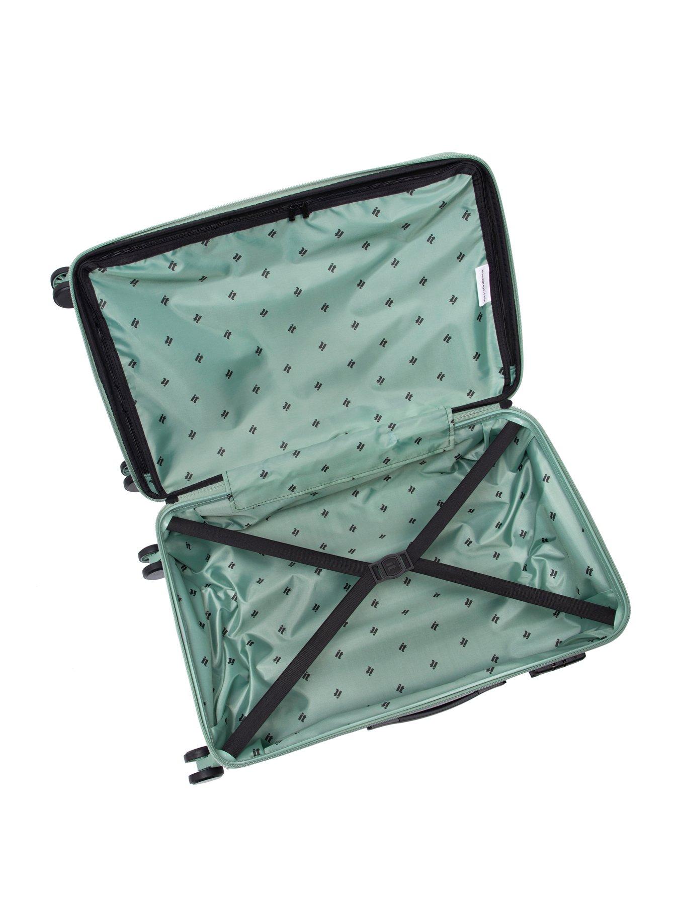 Image 7 of 7 of it Luggage Jumbo Granite Green Medium Suitcase