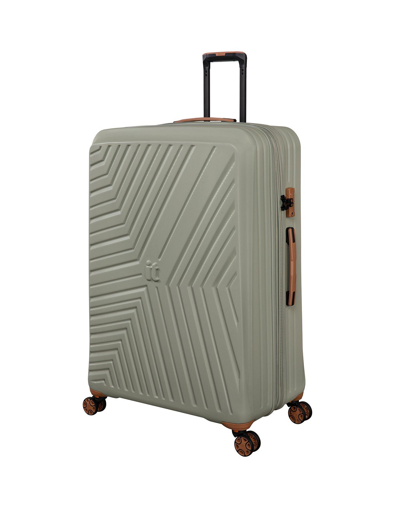 it Luggage Convertible Abbey Stone XXL Suitcase with Removeable Wheels