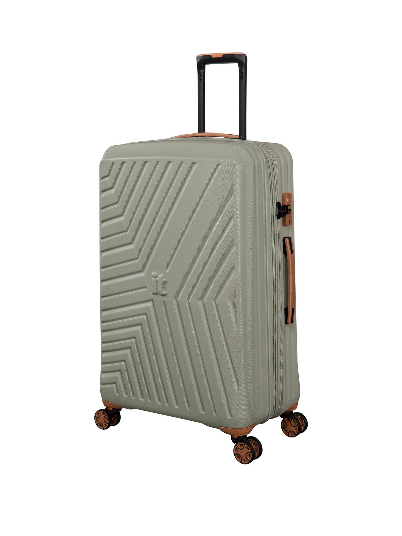 it Luggage Convertible Abbey Stone Large Suitcase with Removeable Wheels