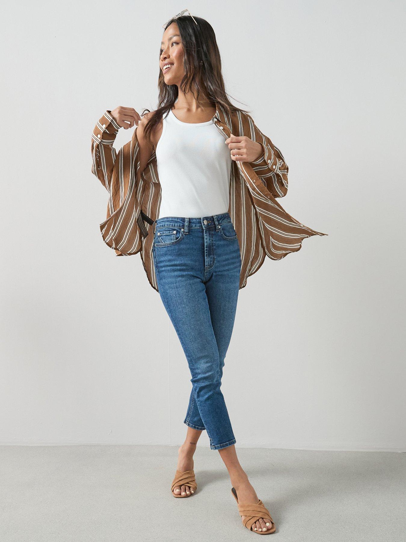 The Very Collection Denim Capri Jeans - Dark Wash