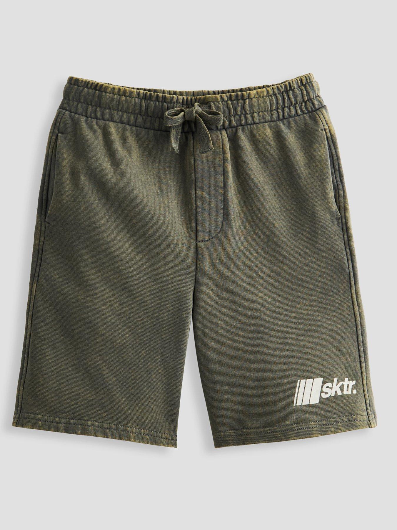 Image 1 of 4 of The Very Collection Boys Washed Graphic Detail Shorts - Grey