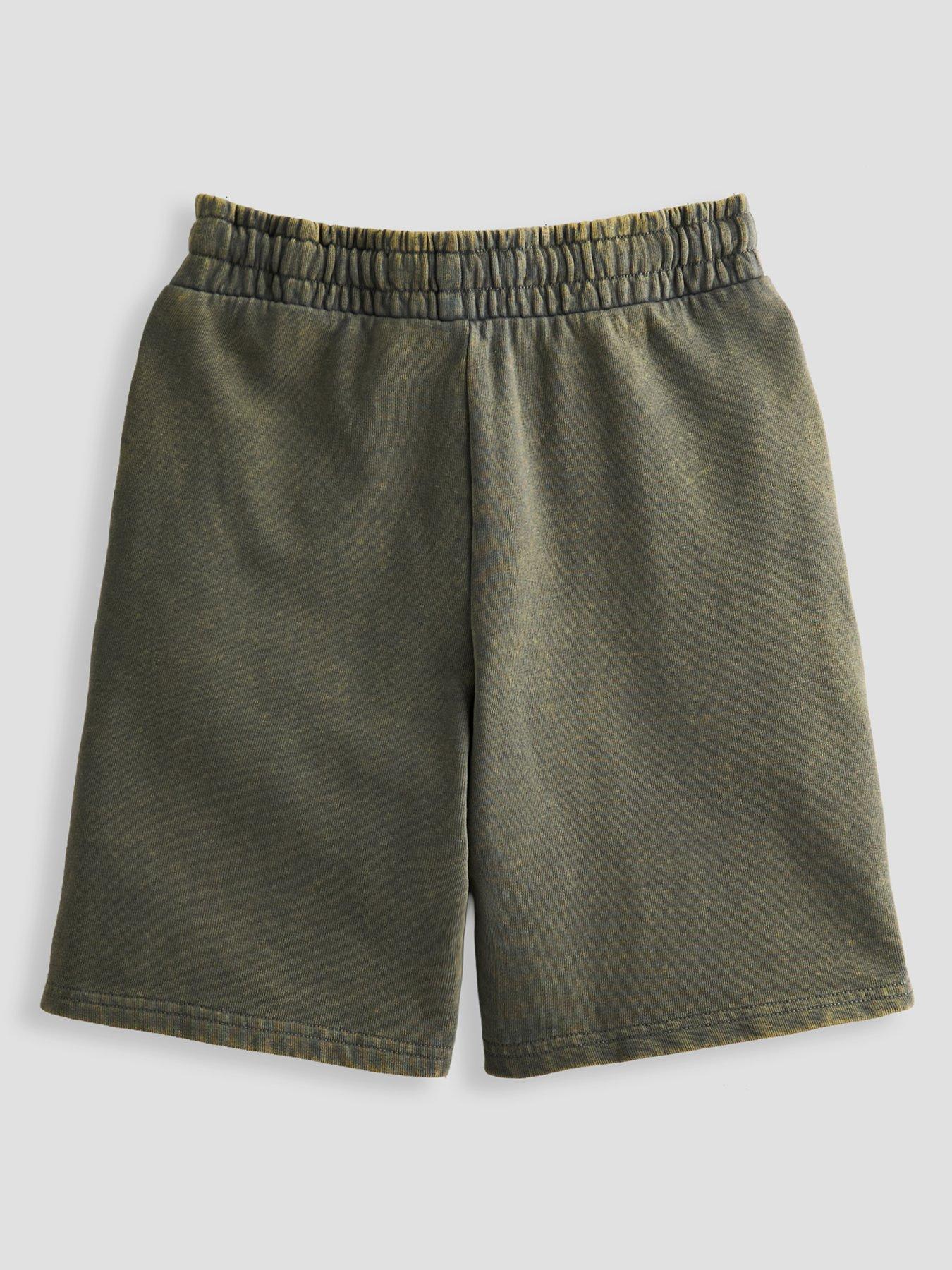 Image 2 of 4 of The Very Collection Boys Washed Graphic Detail Shorts - Grey