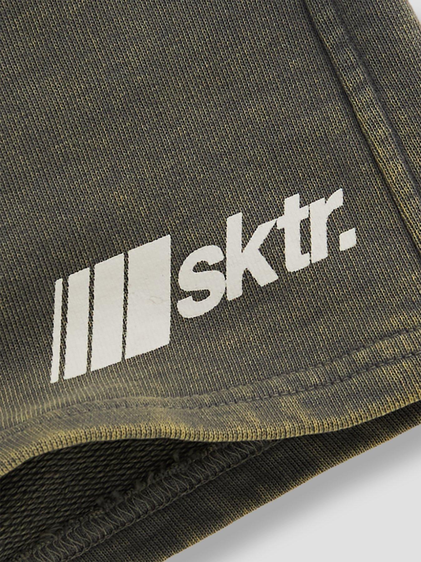 Image 4 of 4 of The Very Collection Boys Washed Graphic Detail Shorts - Grey