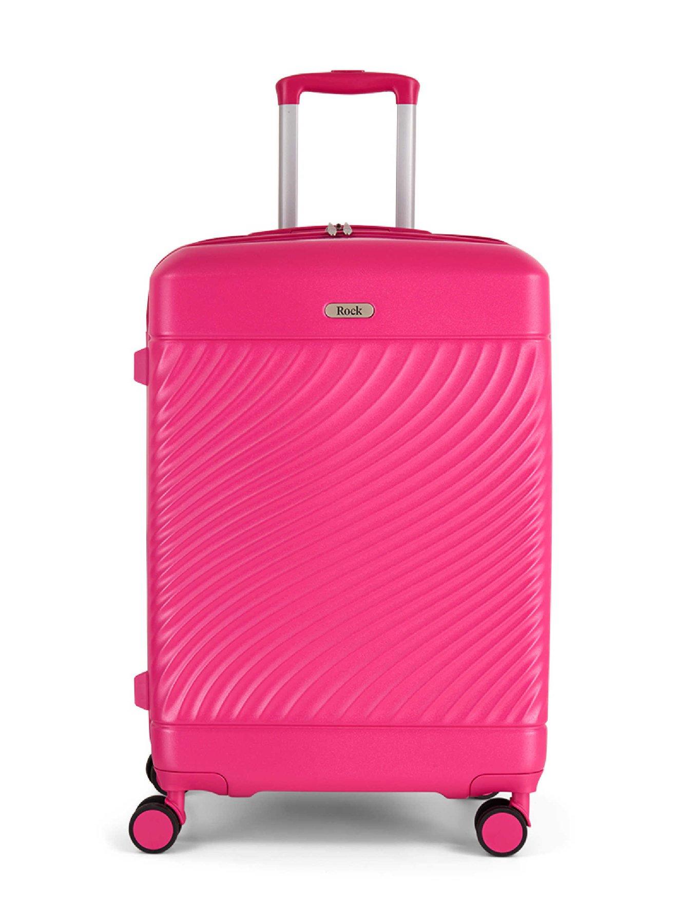 Image 2 of 6 of Rock Luggage Love Island Pink Medium Suitcase