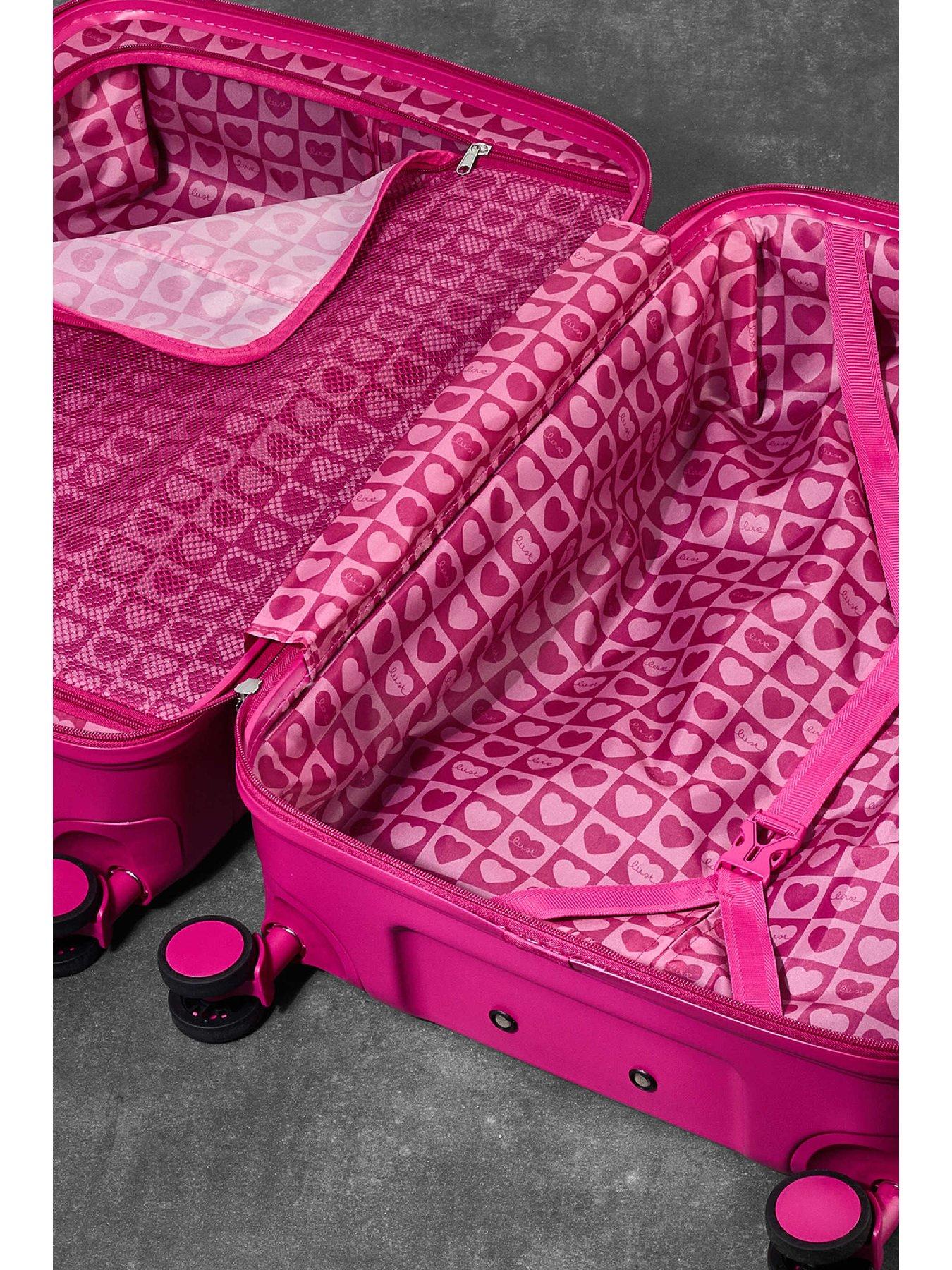 Image 5 of 6 of Rock Luggage Love Island Pink Medium Suitcase