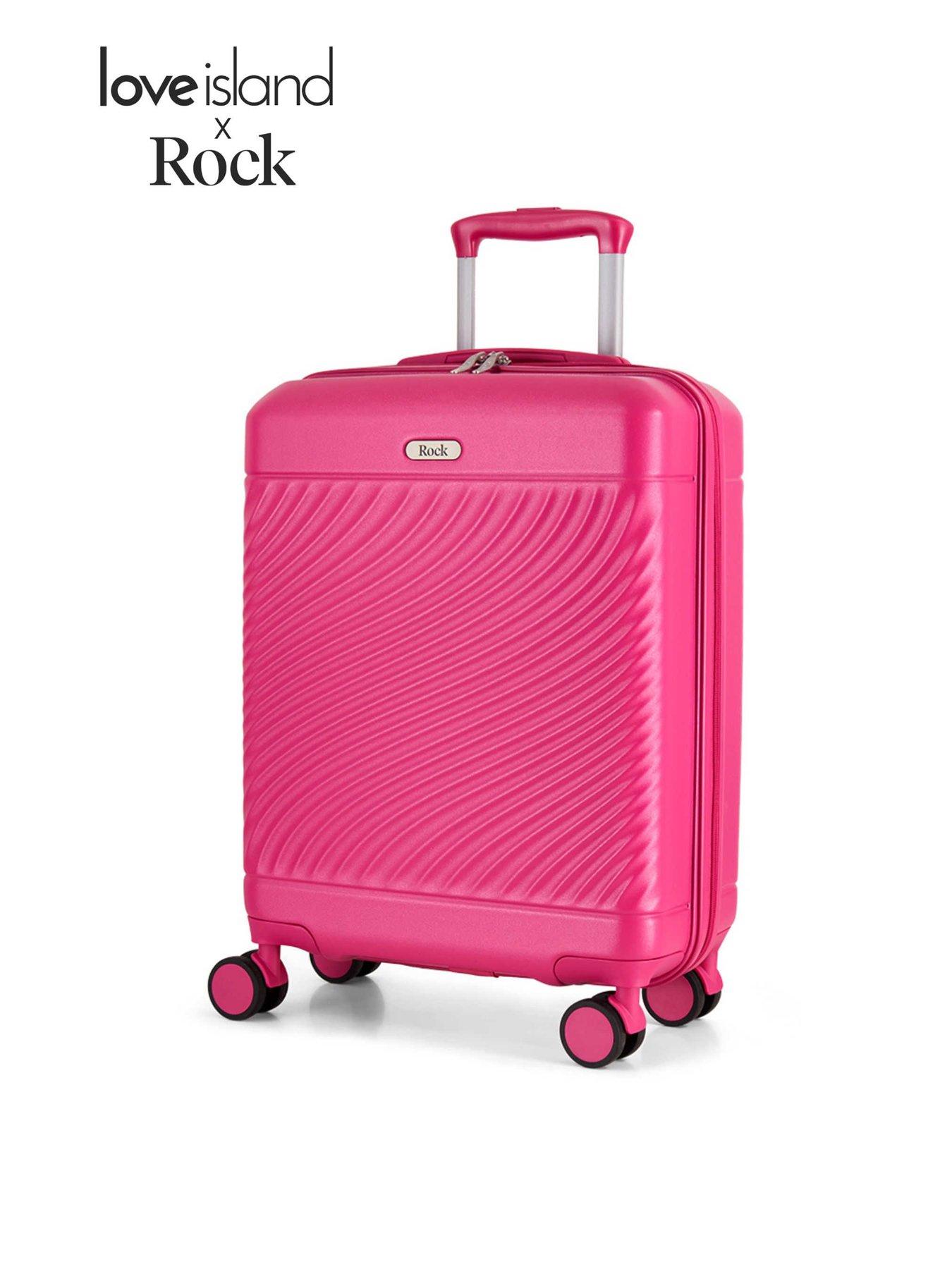 Rock Luggage Love Island Pink Cabin Suitcase