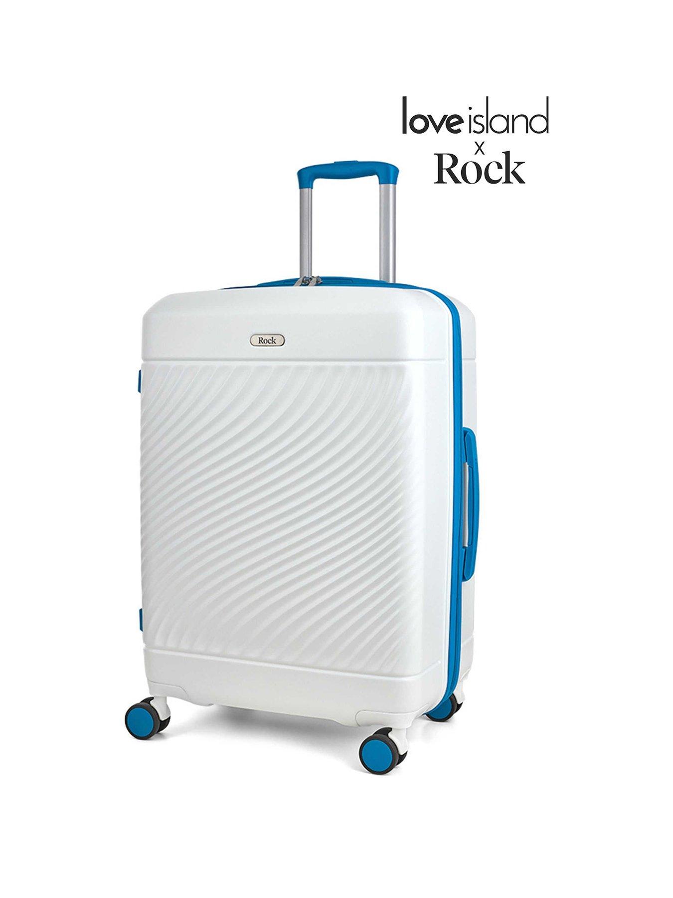 undefined Love Island White/Blue Medium Suitcase
