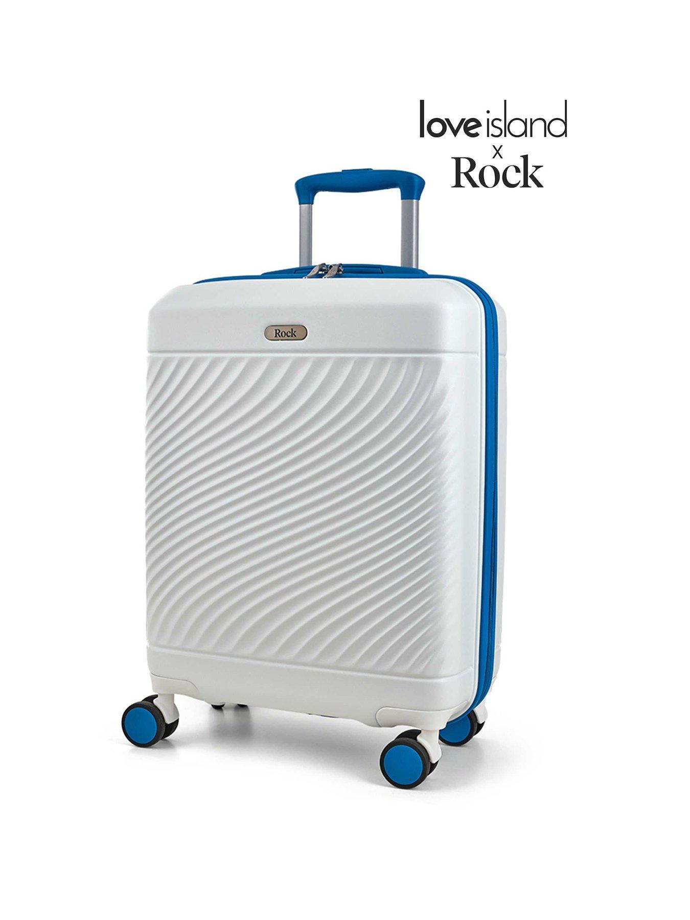 undefined Love Island White/Blue Cabin Suitcase