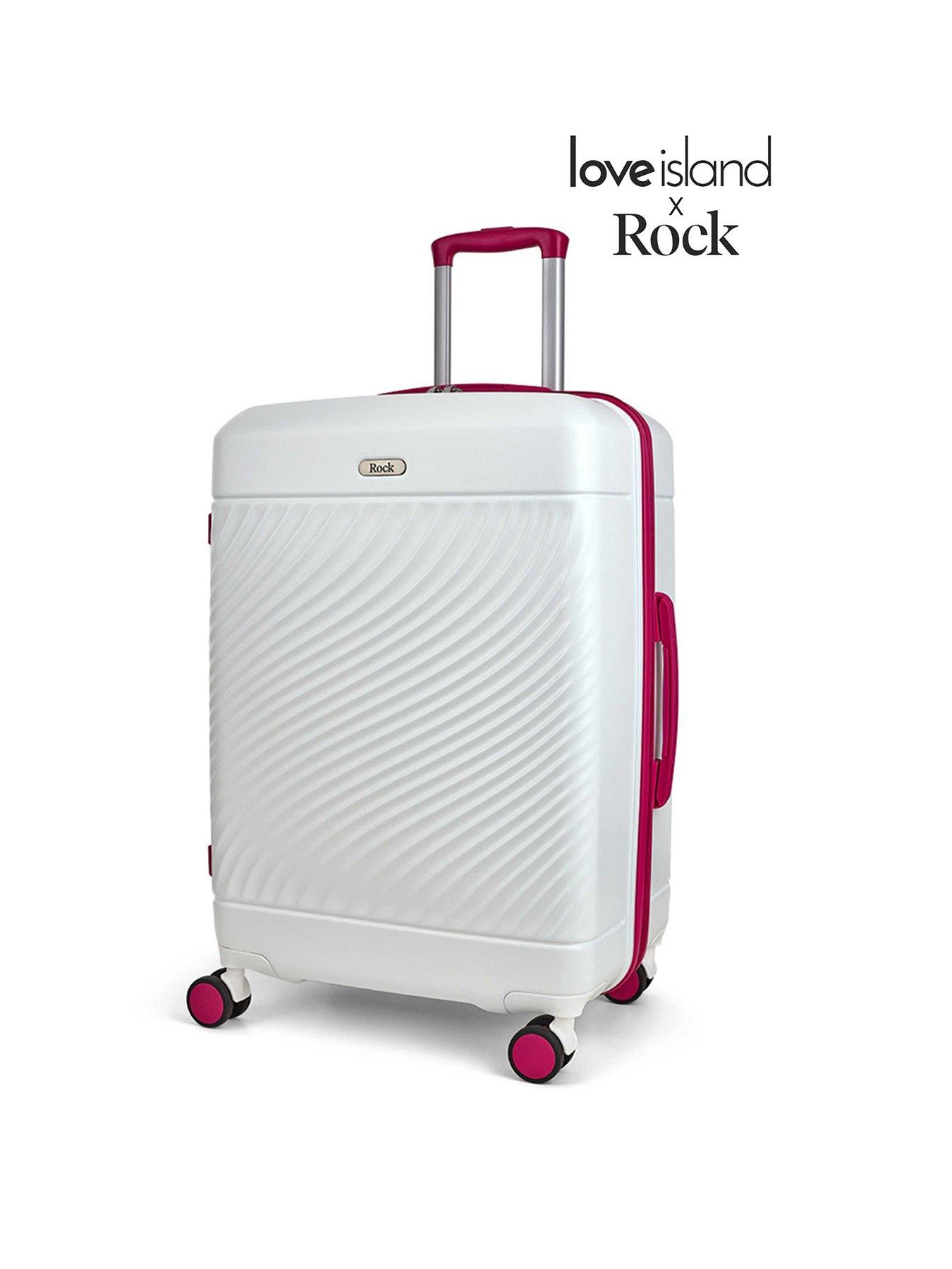 undefined Love Island White/Pink Medium Suitcase