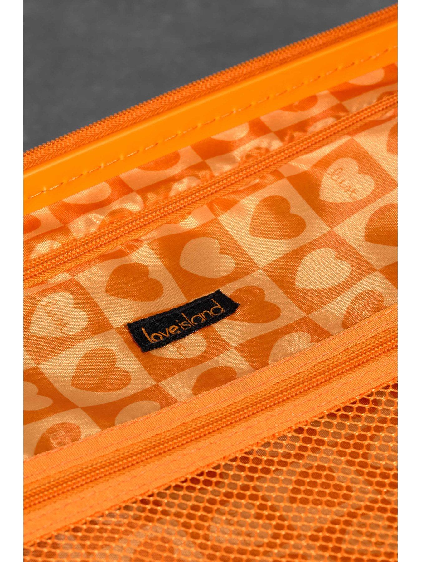 Image 3 of 6 of Rock Luggage Love Island White/Orange Large Suitcase