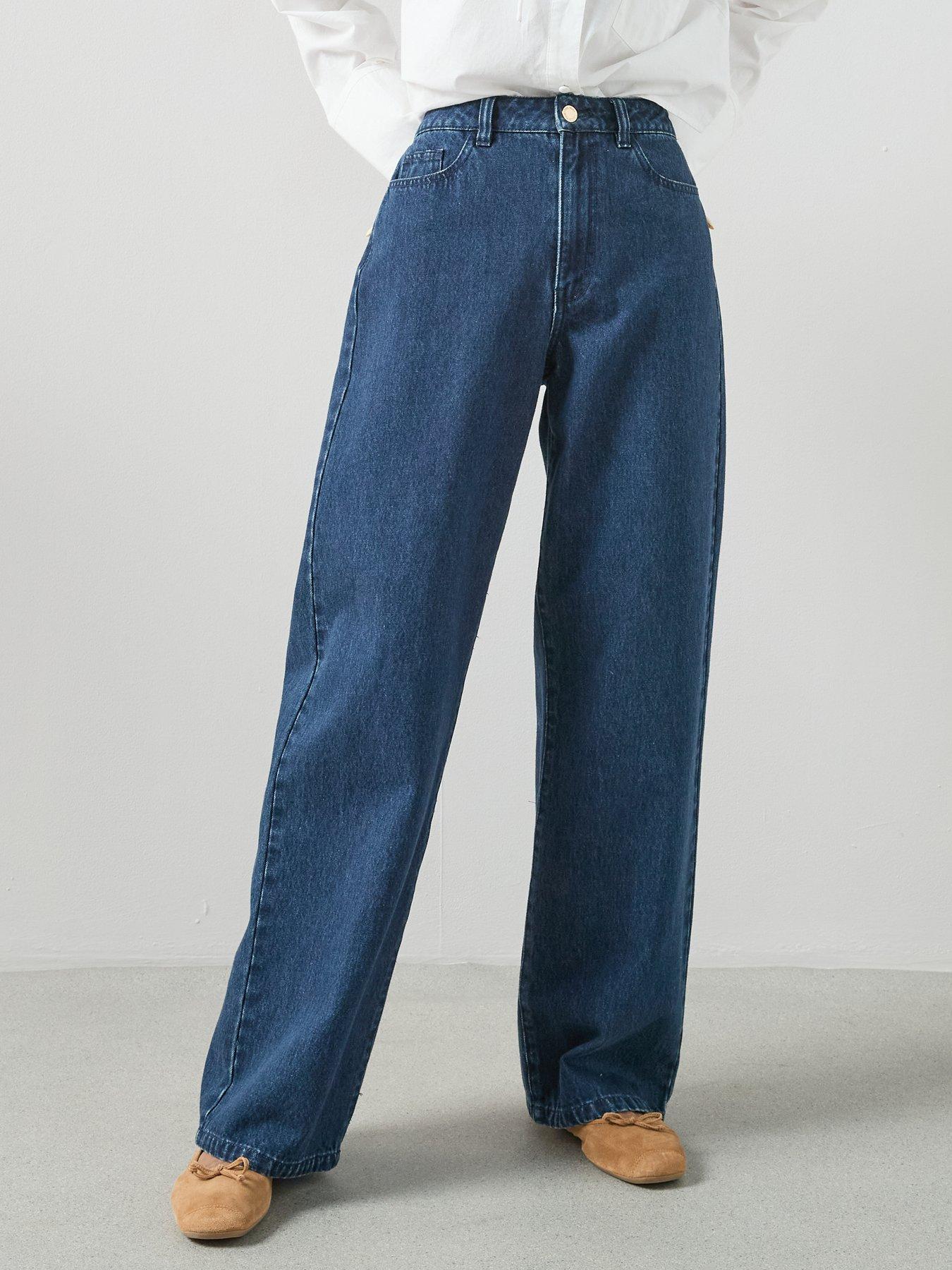 Image 4 of 7 of The Very Collection Wide Leg Co-ord Jeans - Dark Wash