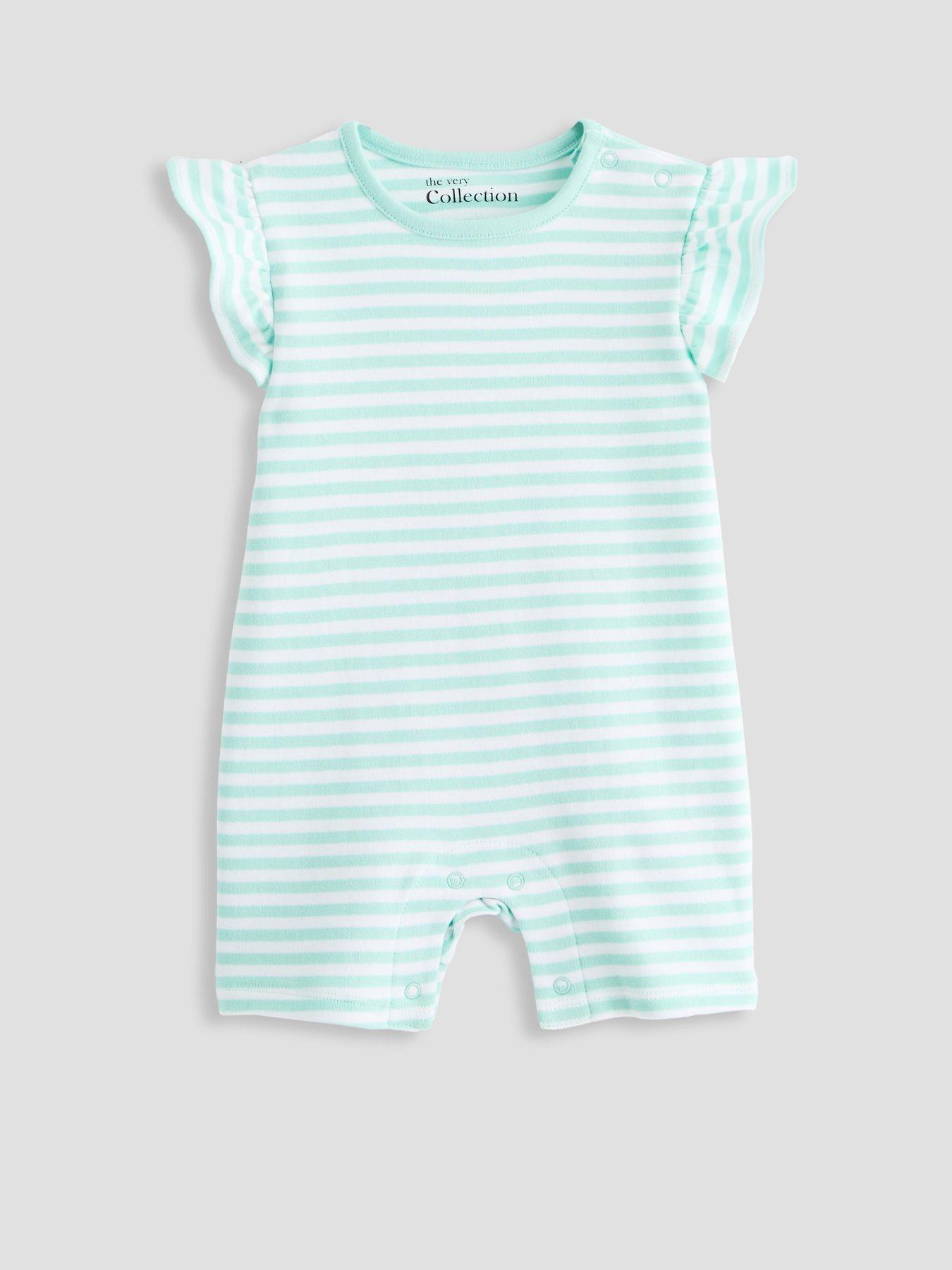 Image 4 of 5 of The Very Collection 3 Pack Baby Girl Funfair Rompersuits