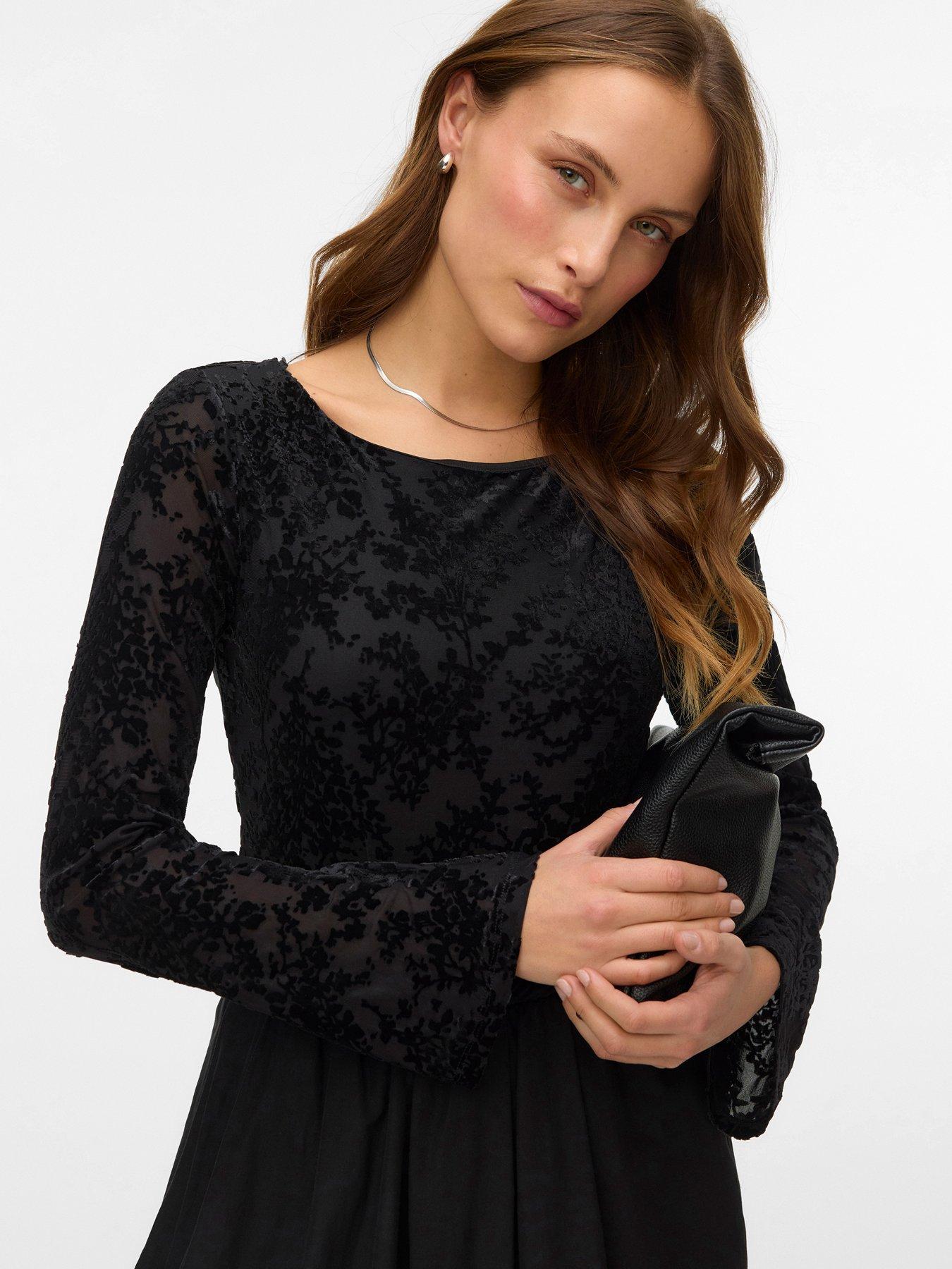  image of vero-moda-vmkita-ls-boatneck-lacecut-top-jrs-exp