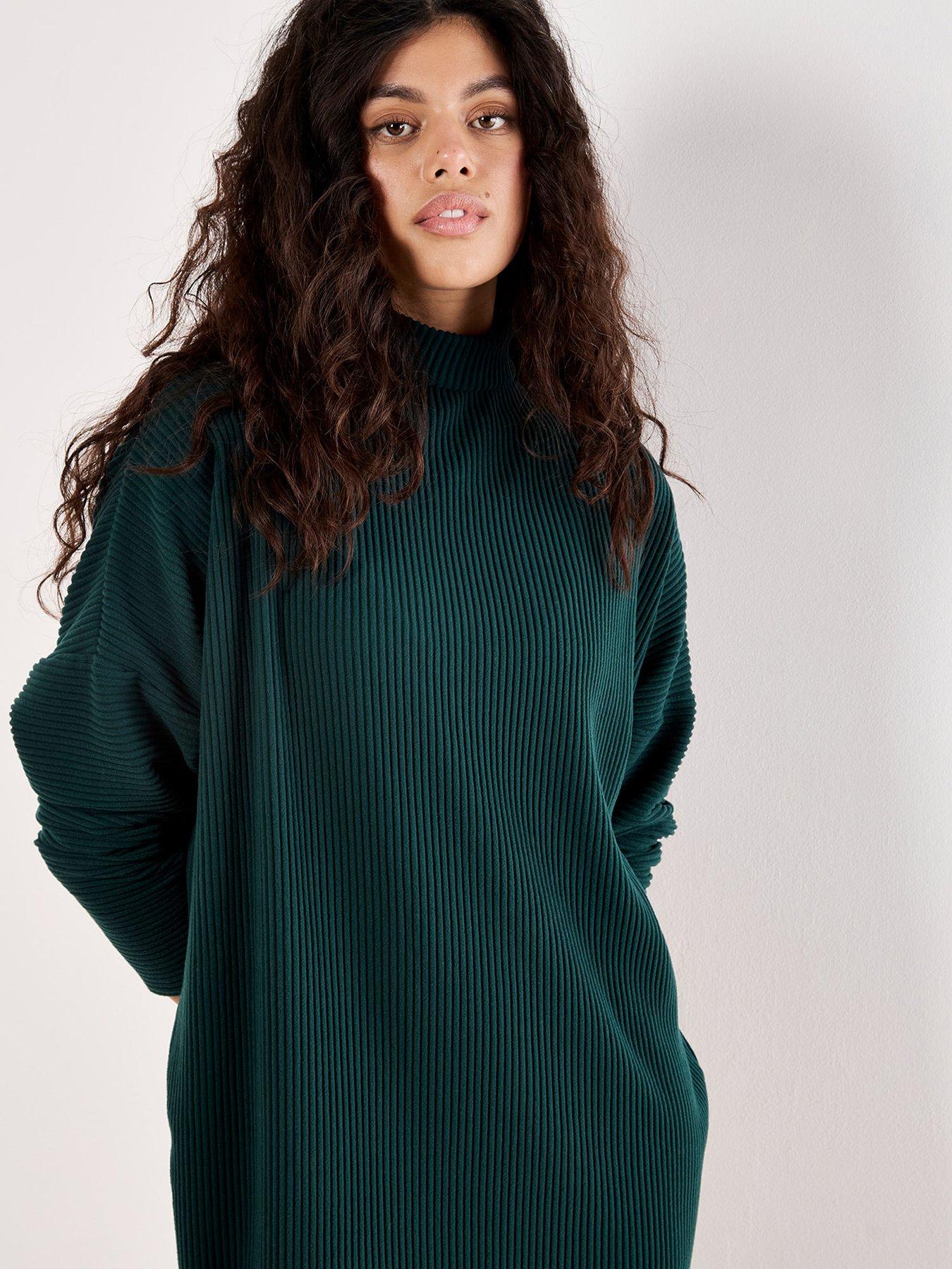 undefined Thick Rib Cocoon Dress