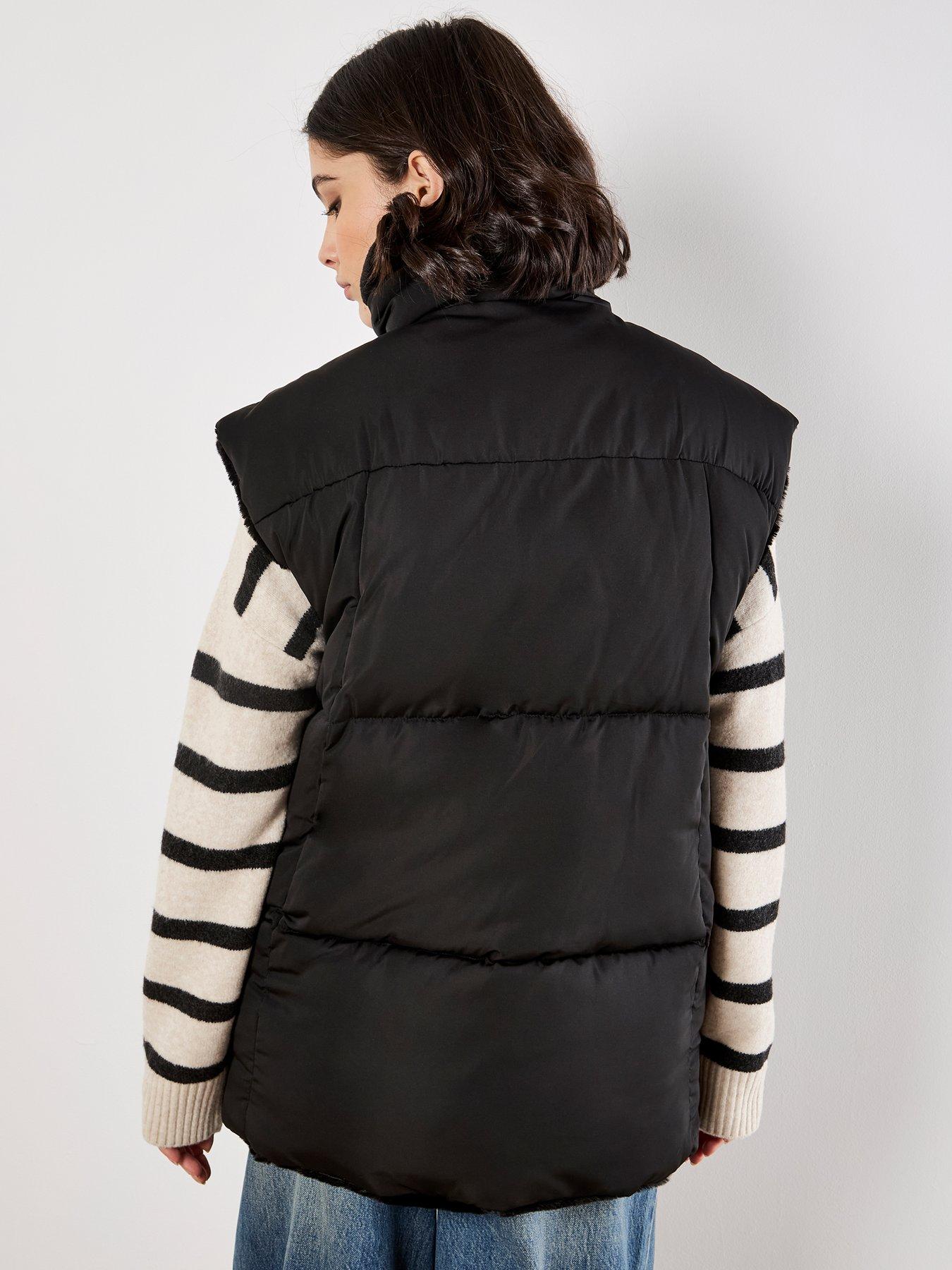 Image 2 of 7 of Apricot Reversible Oversized Puffer Jack - Black