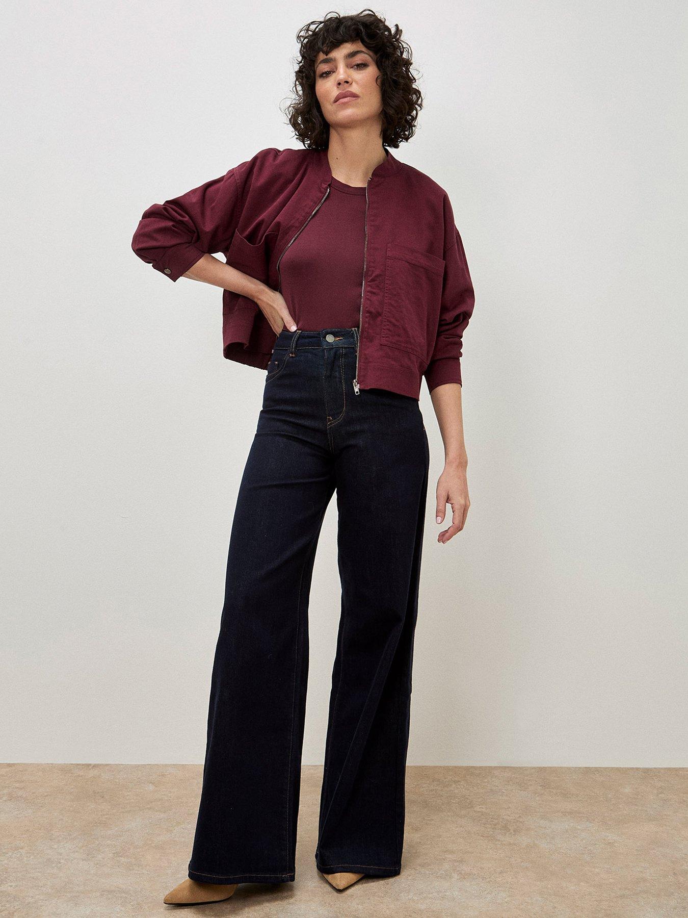 Image 3 of 5 of Apricot Isla Wide Leg - Navy