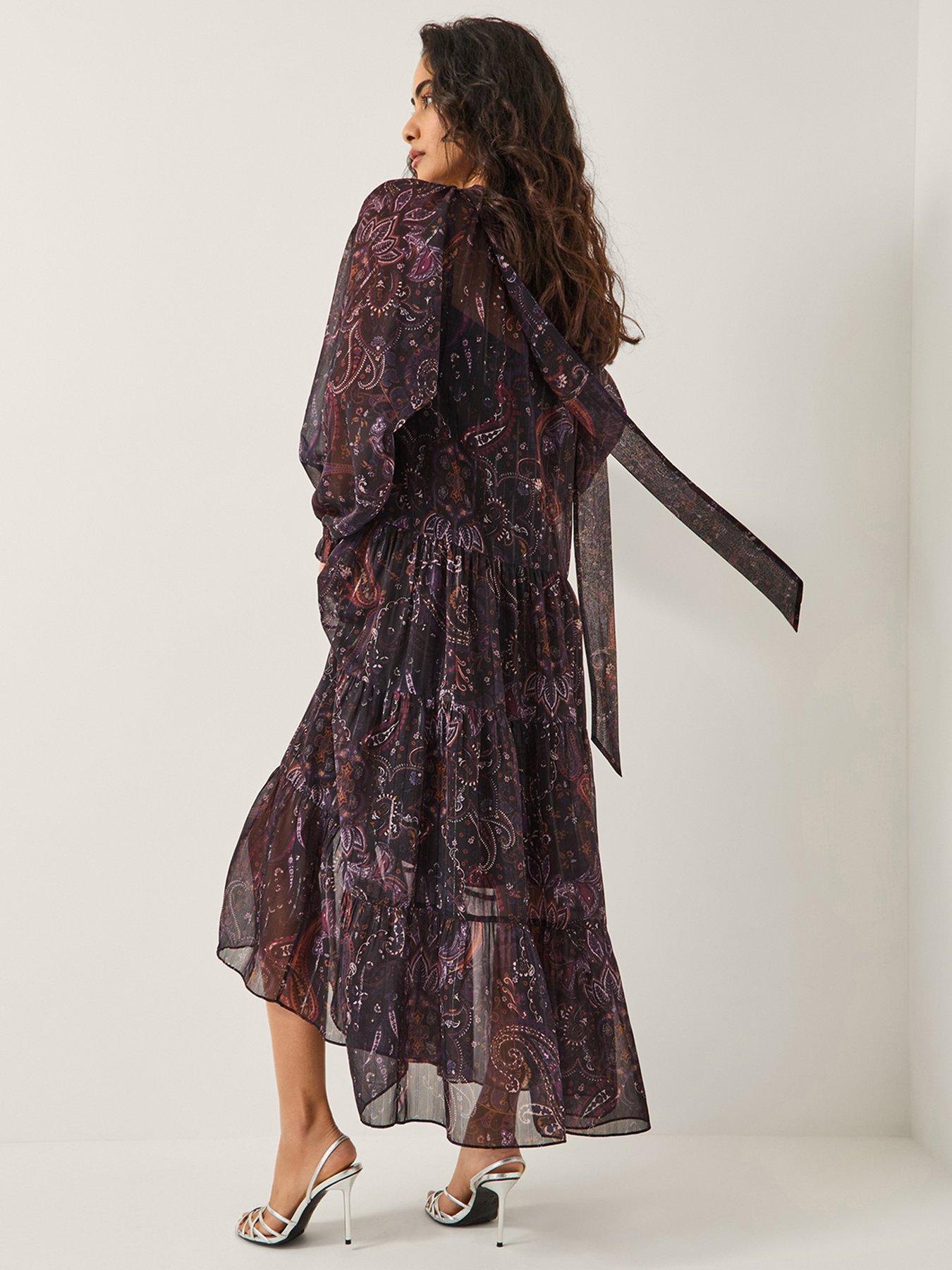 Image 2 of 5 of Monsoon Marianna Printed Dress - Purple