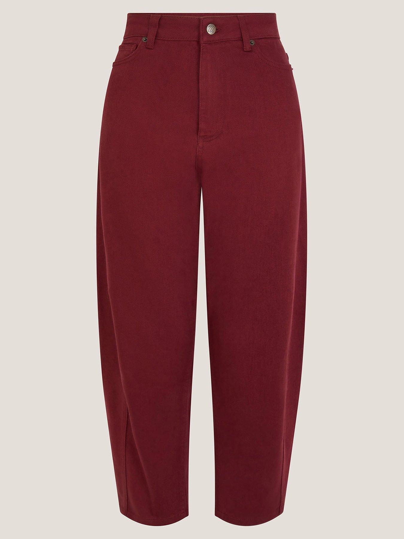 Image 3 of 5 of Monsoon Leah Barrel Jean - Red