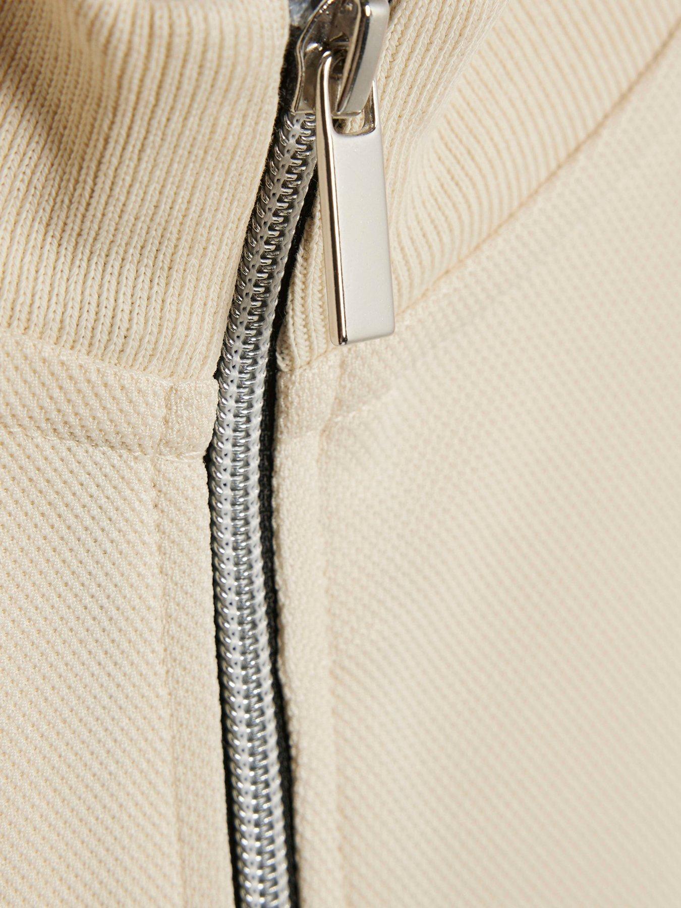  image of river-island-mini-boys-colour-block-funnel-sweatshirt-set-black