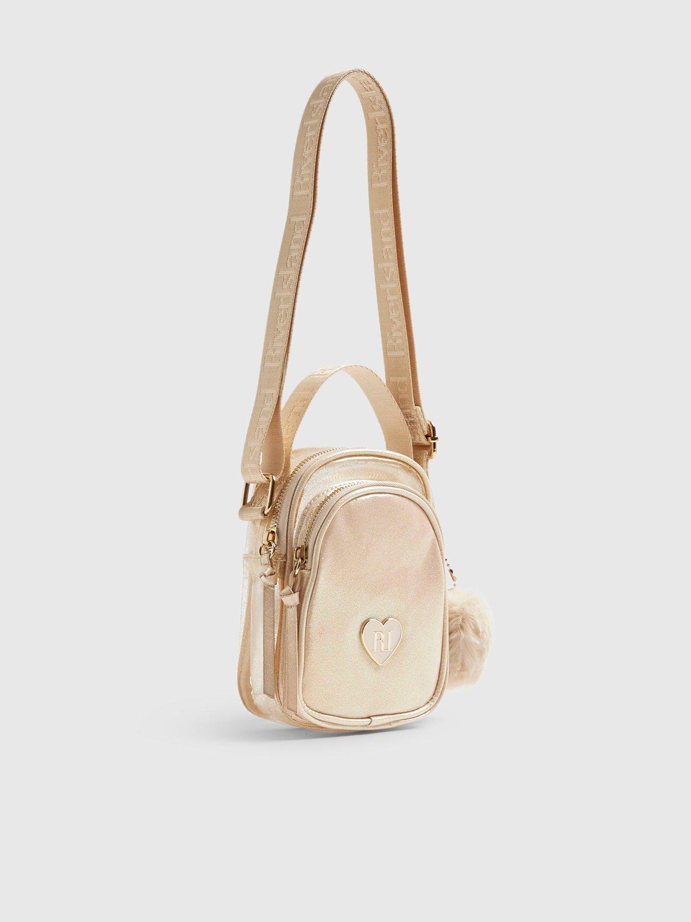 back image of river-island-older-girls-cross-body-jelly-festival-bag-gold