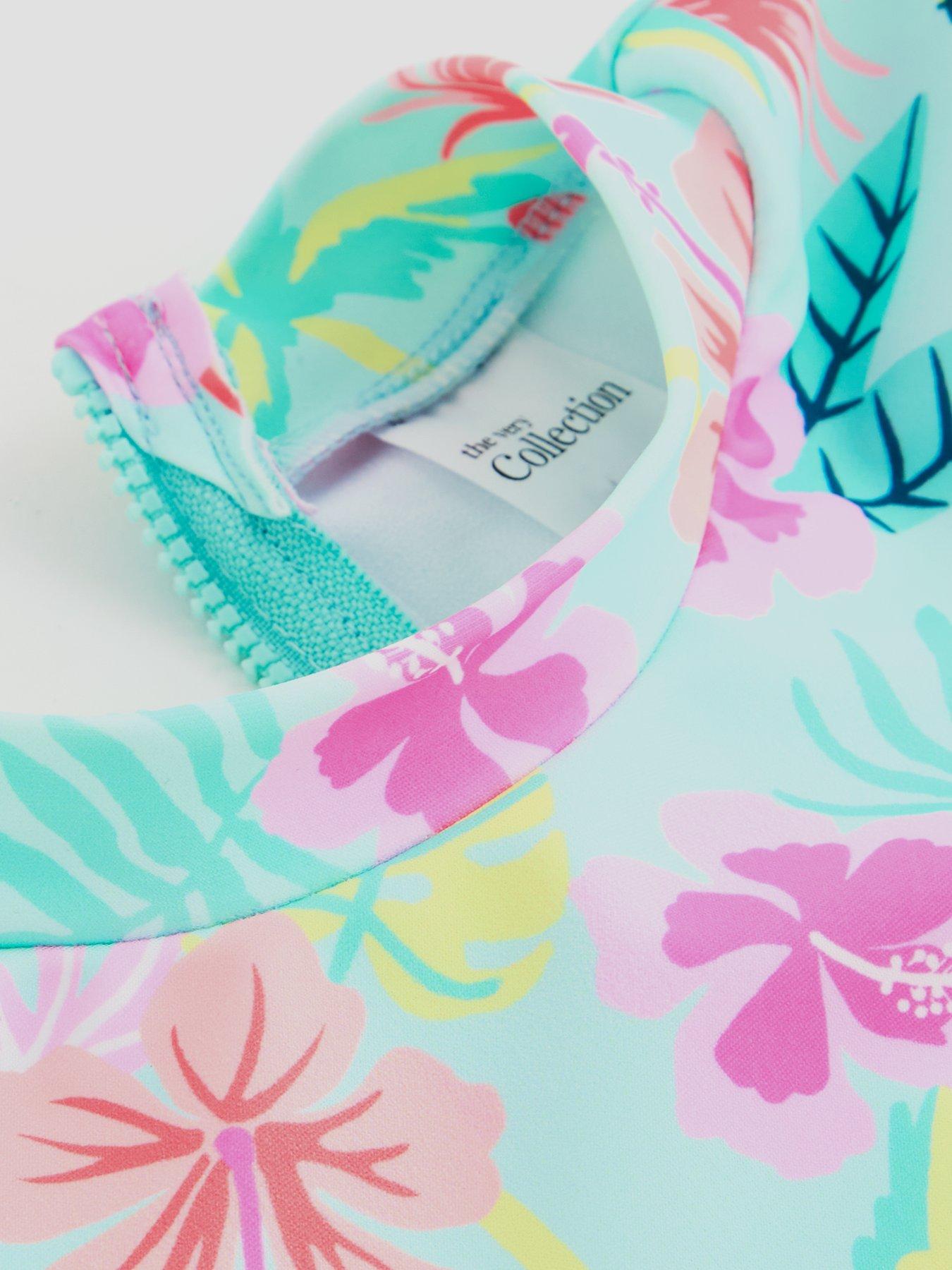 Image 3 of 4 of The Very Collection Girls Tropical 2 Pc Frill Sunsafe