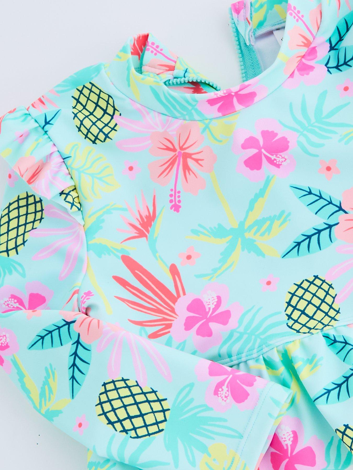 Image 4 of 4 of The Very Collection Girls Tropical 2 Pc Frill Sunsafe