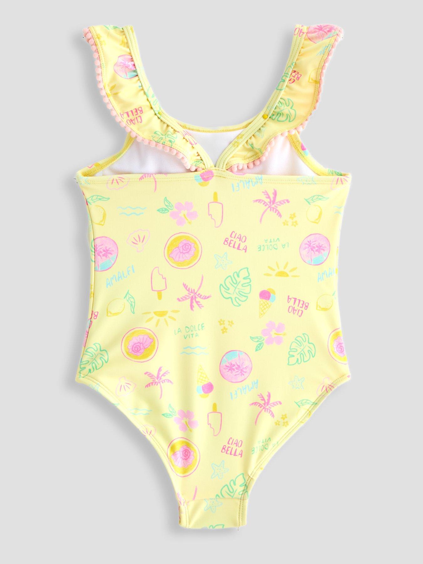 Image 2 of 5 of The Very Collection Vacay Frill Swimsuit - Yellow