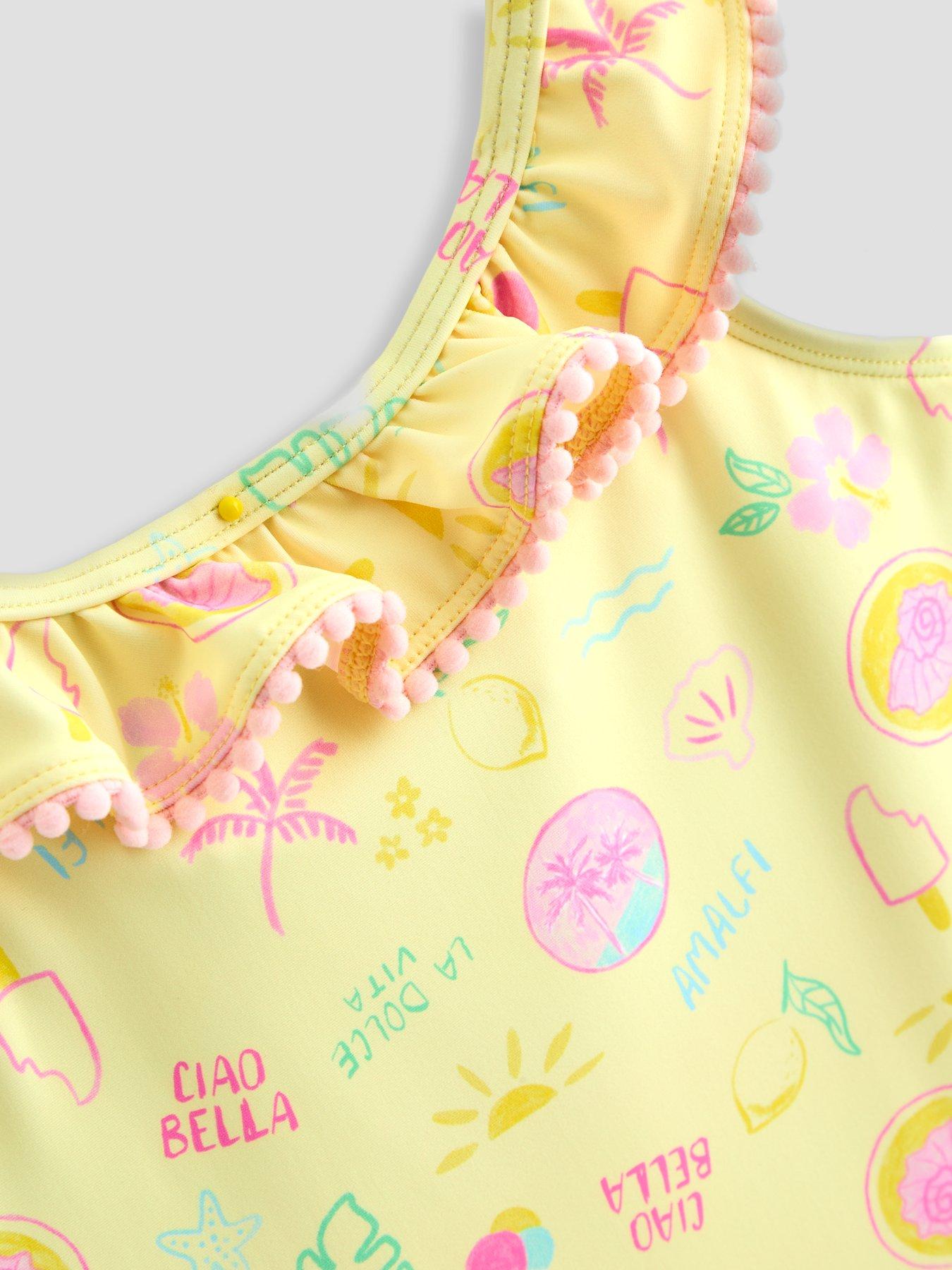 Image 3 of 5 of The Very Collection Vacay Frill Swimsuit - Yellow