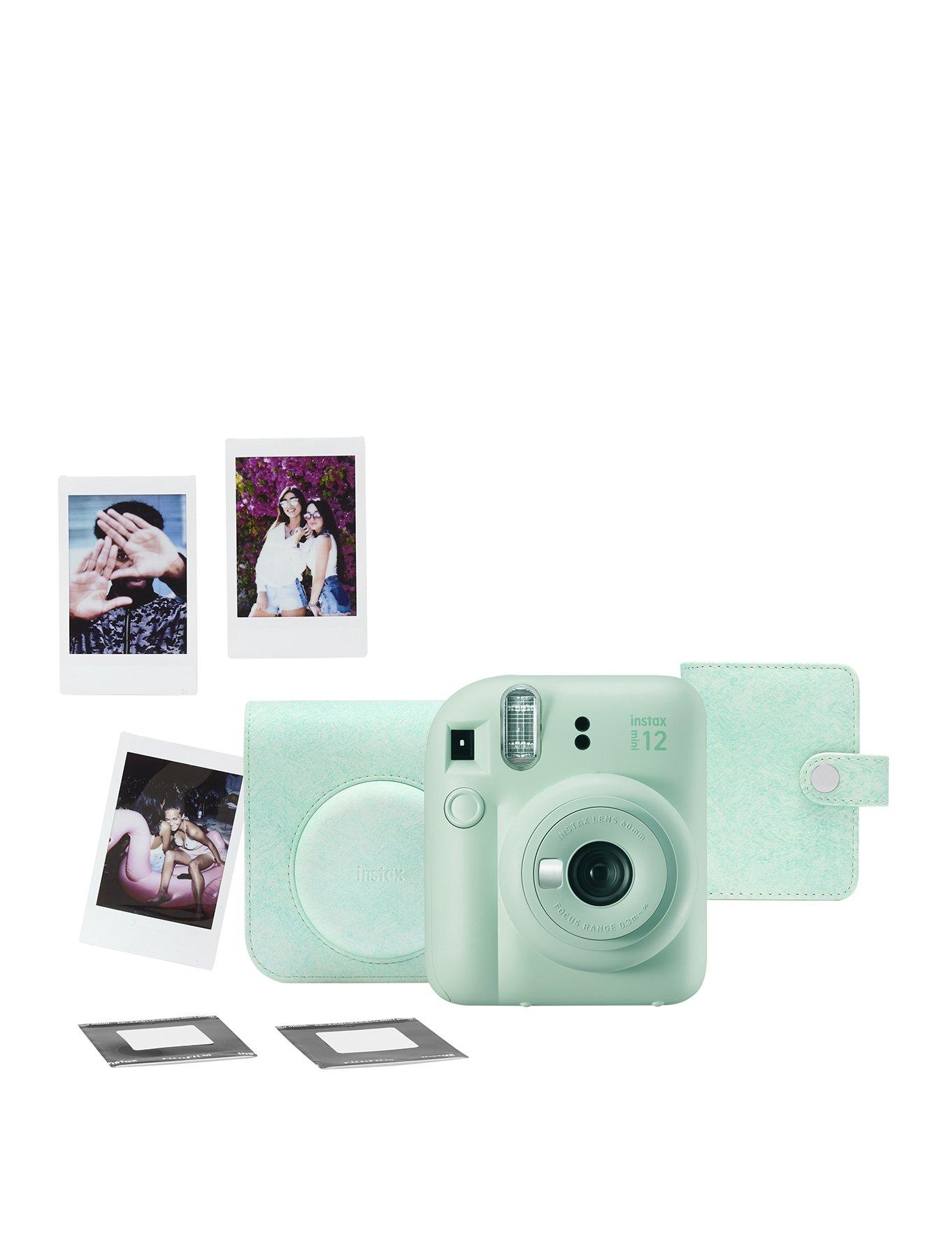 front image of fujifilm-instax-mini-12-instant-camera-with-case-photo-album-stickers-amp-10-shot-film-pack
