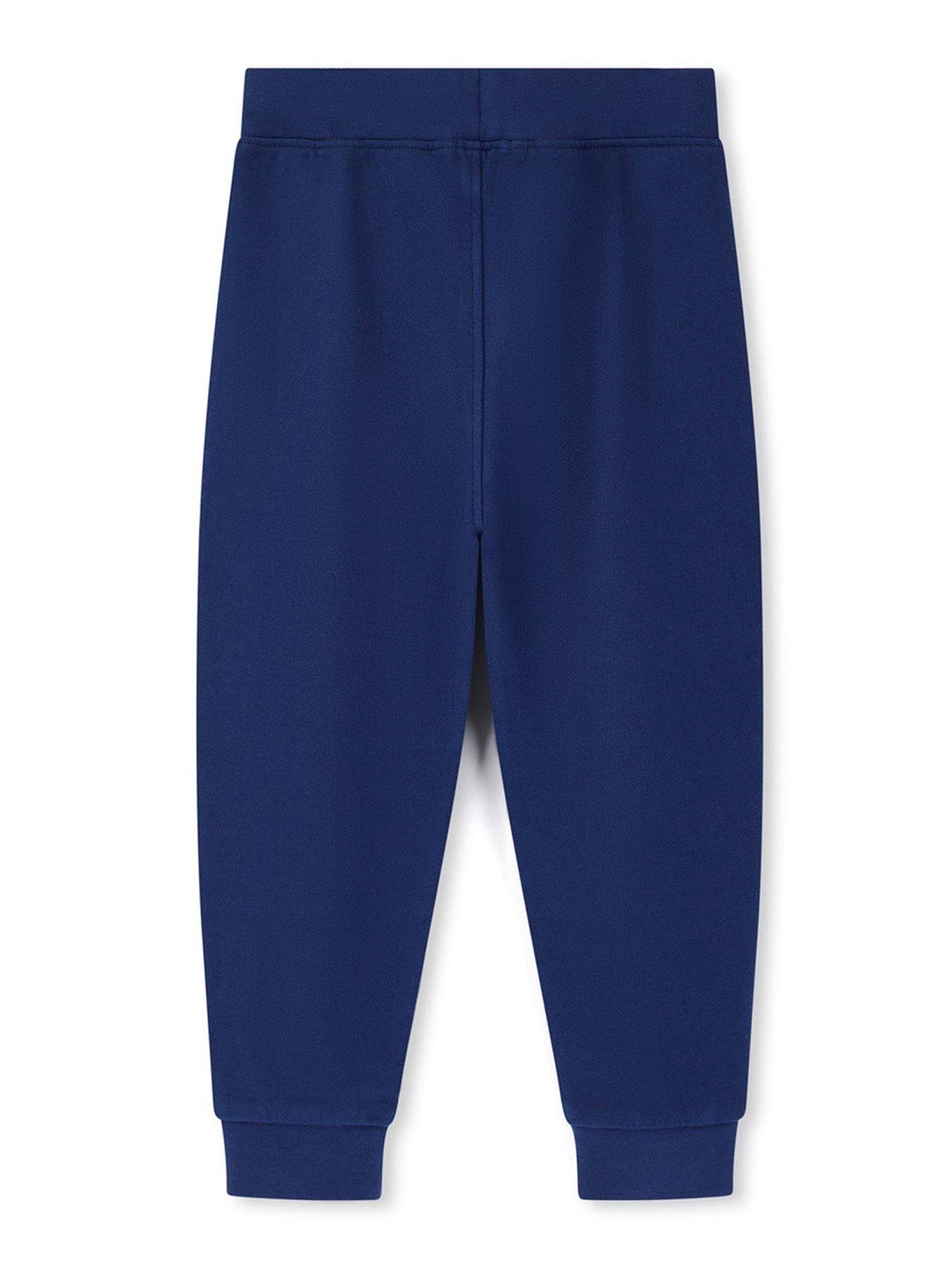  image of lilly-sid-boys-plain-joggers-navy