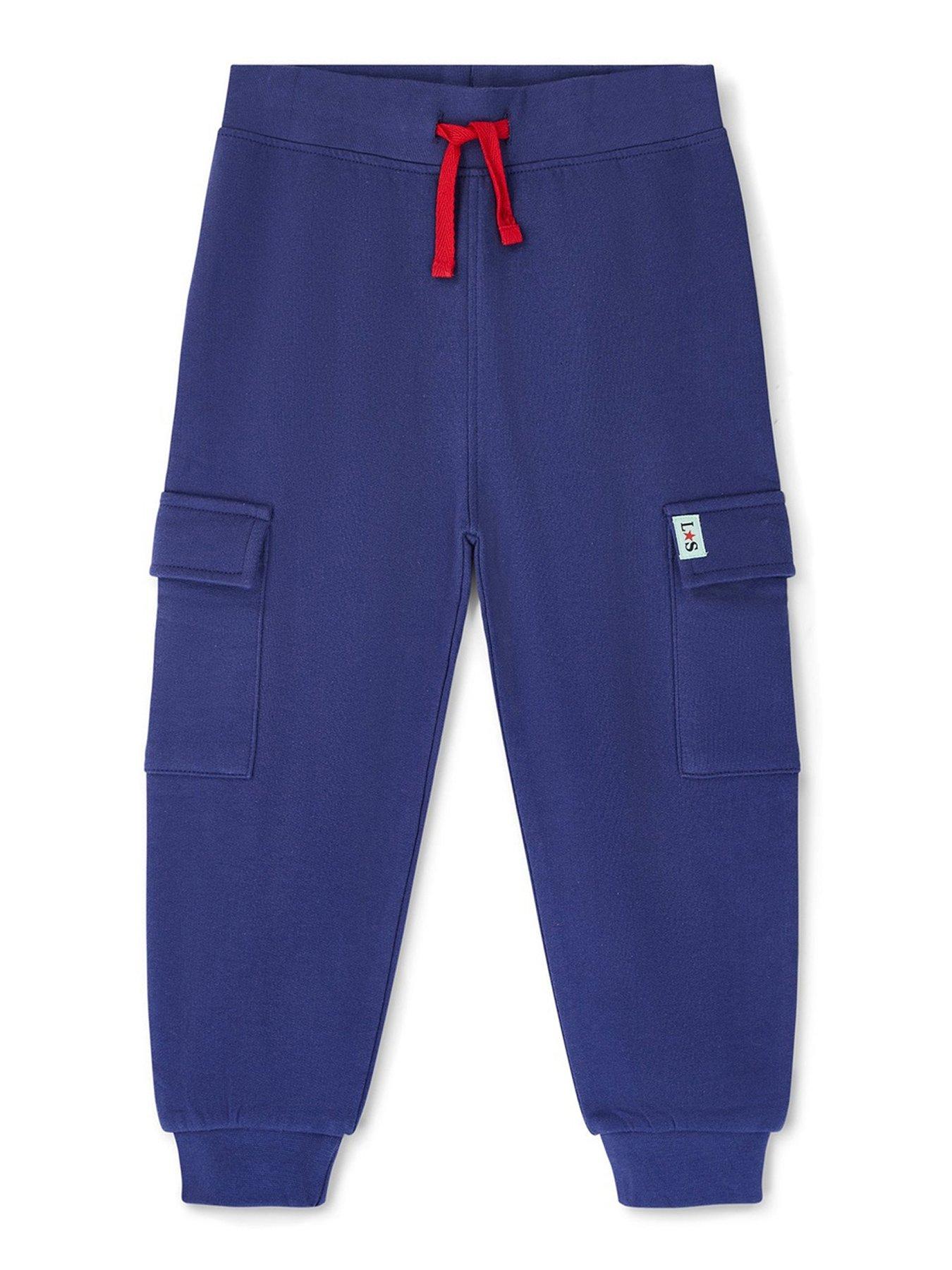 Lilly + Sid Boys  Navy Plain Joggers
