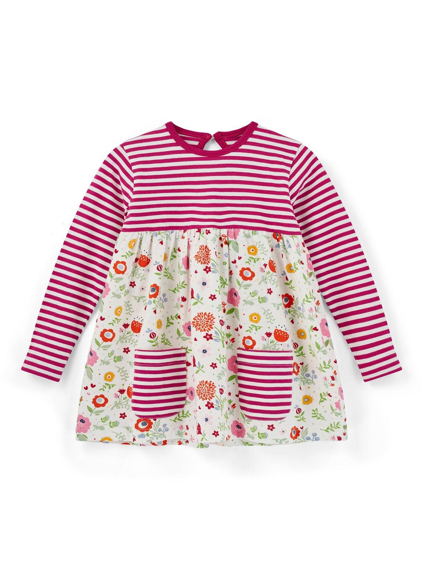 Image 4 of 6 of Lilly + Sid Girls Multicoloured Pressed Flower Print Dress, Legging And Headband Set - Multi