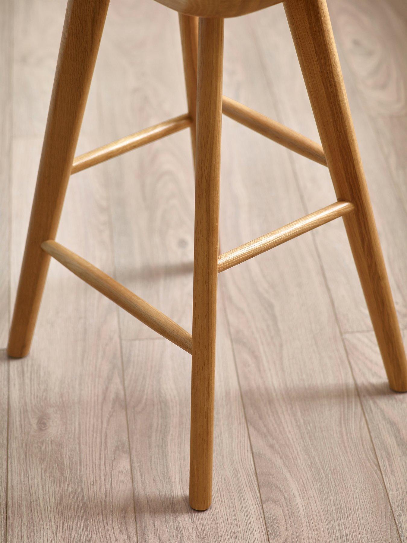  image of julian-bowen-mulu-solid-oak-bar-stool