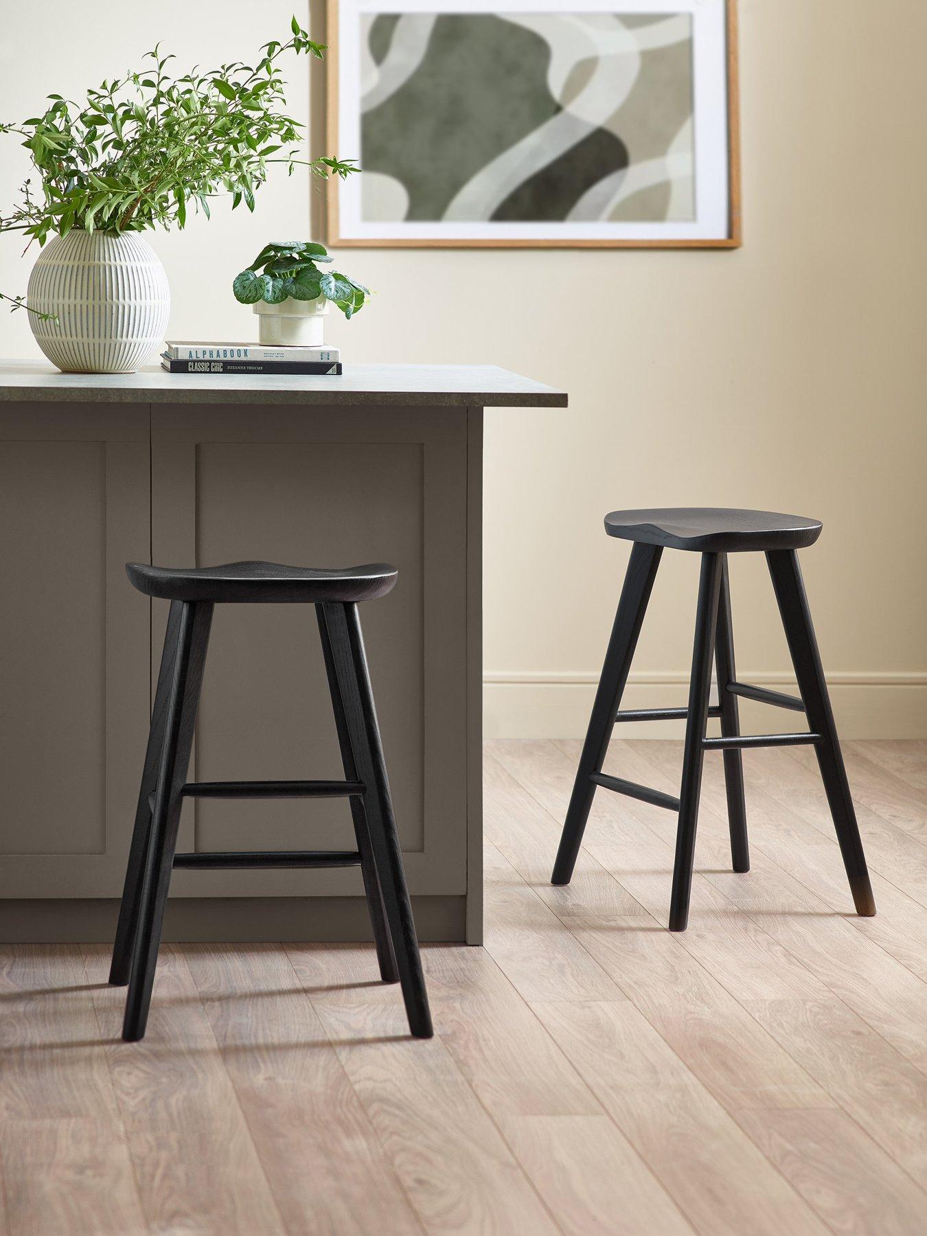 undefined Mulu Solid Oak Bar Stool