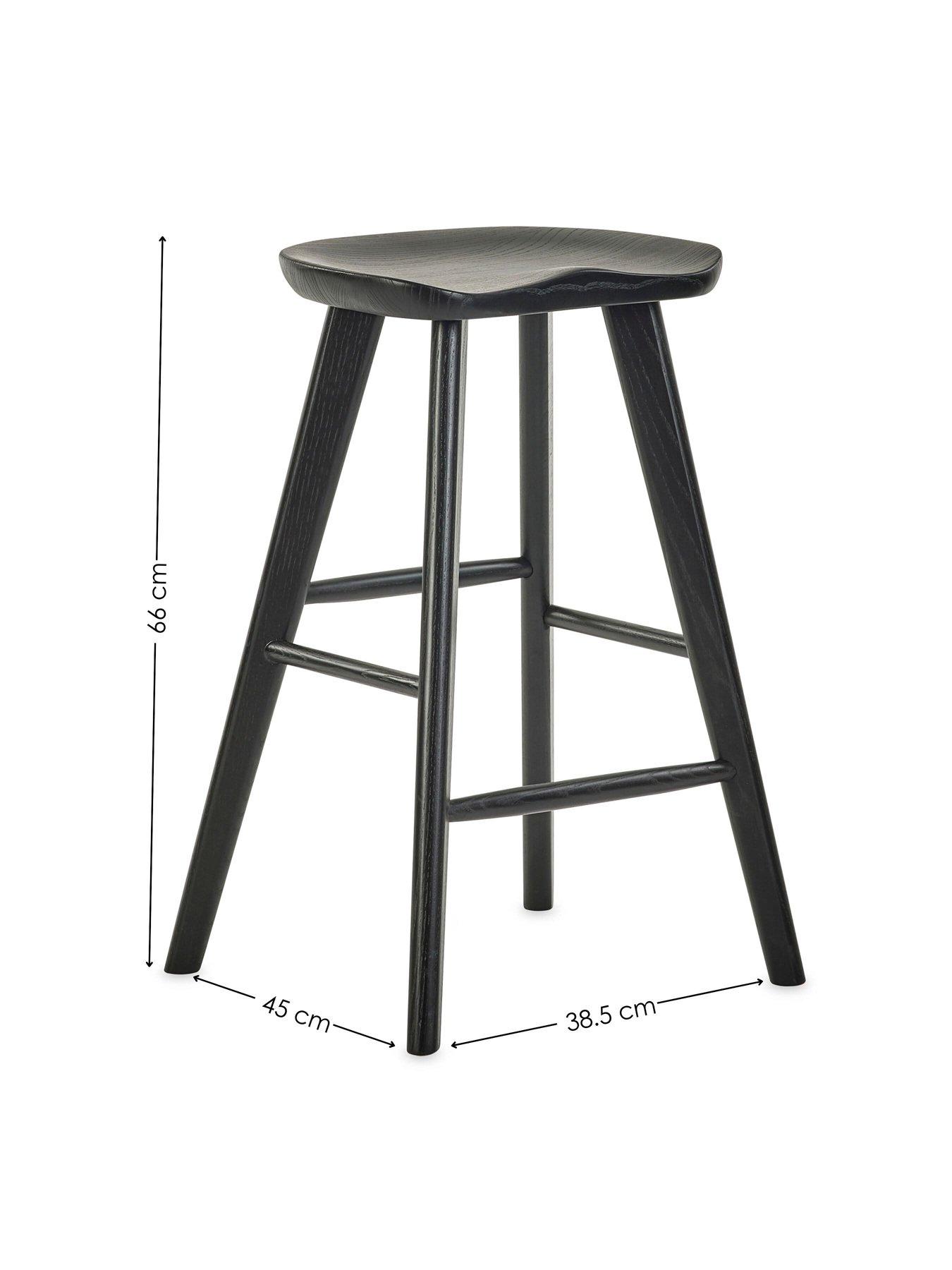 Image 6 of 6 of Julian Bowen Mulu Solid Oak Bar Stool