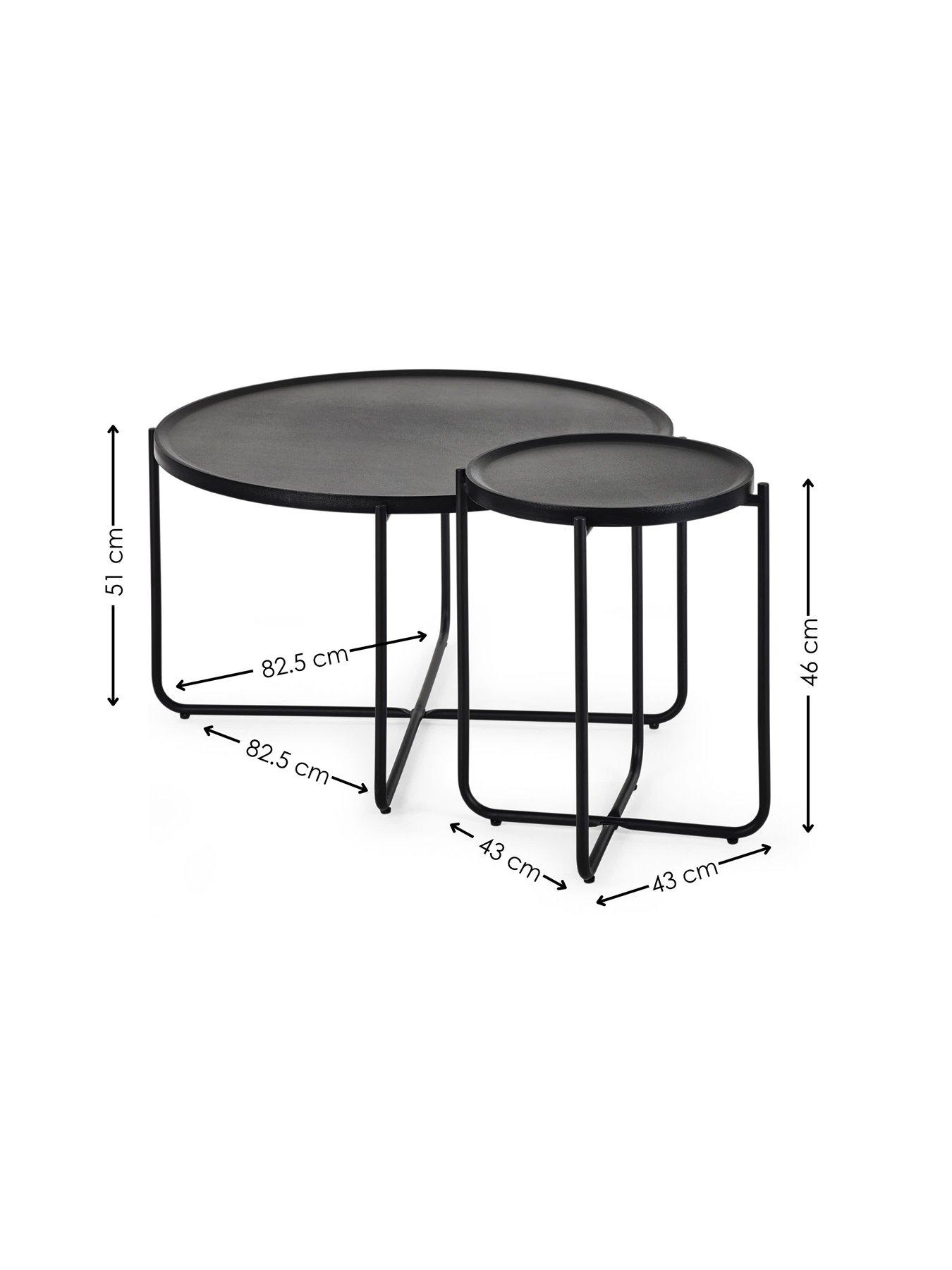 Image 3 of 5 of Julian Bowen Sagrada Coffee And Lamp Table Set