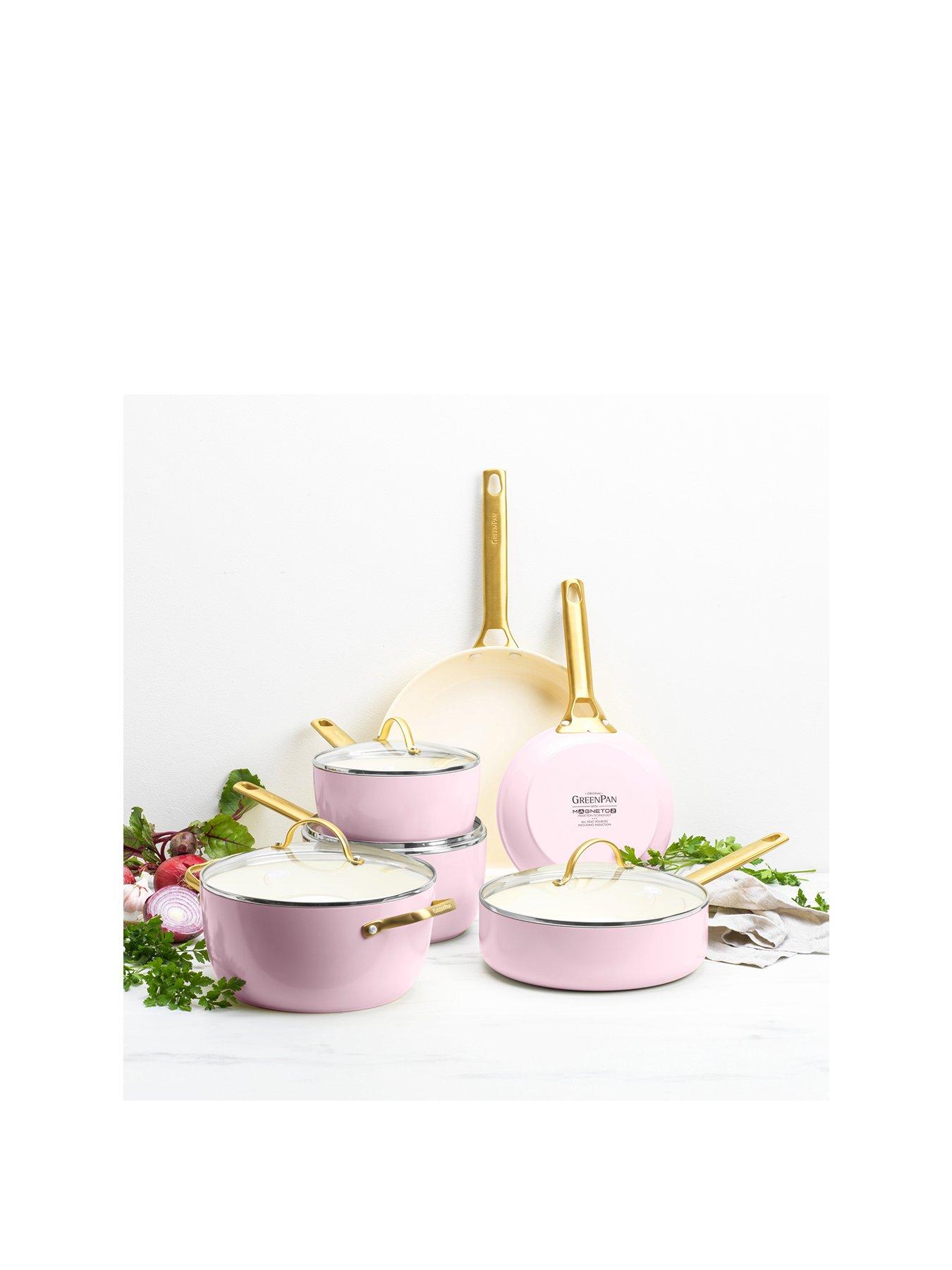 Image 2 of 6 of GreenPan Padova Reserve Pink Set 6
