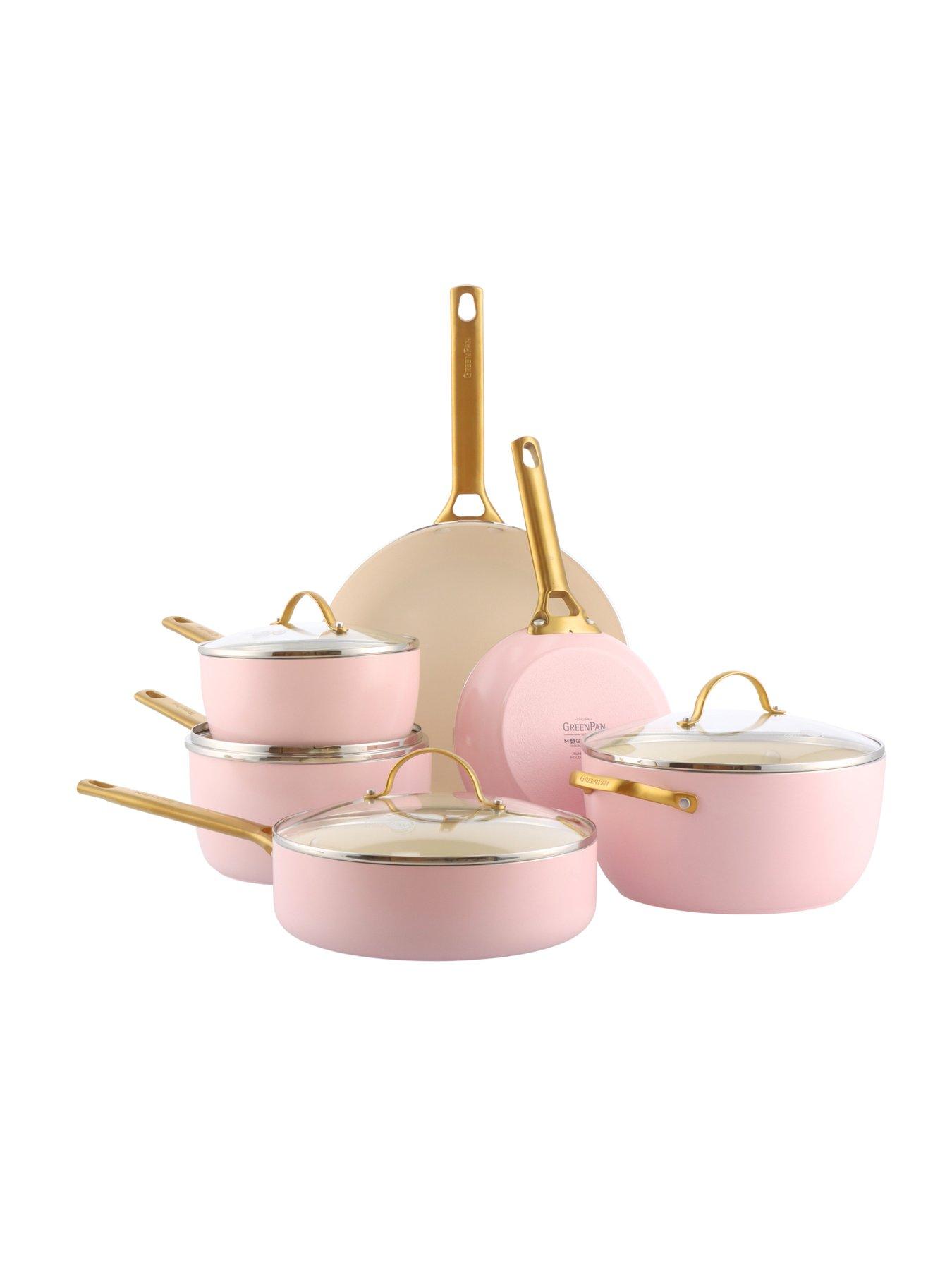 Image 3 of 6 of GreenPan Padova Reserve Pink Set 6