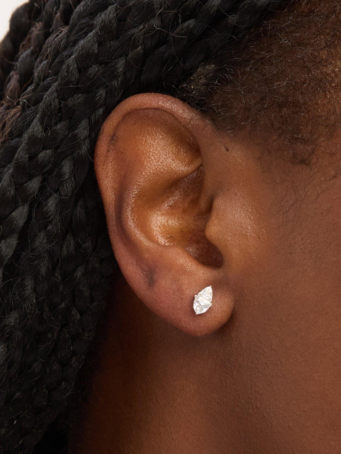 Image 3 of 3 of Simply Silver Simply Silver Sterling Silver 925 Cubic Zirconia Stud Earrings