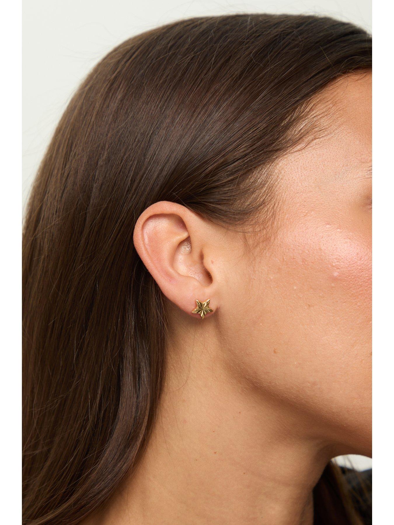  image of jon-richard-18k-gold-plated-star-earrings-gift-cracker