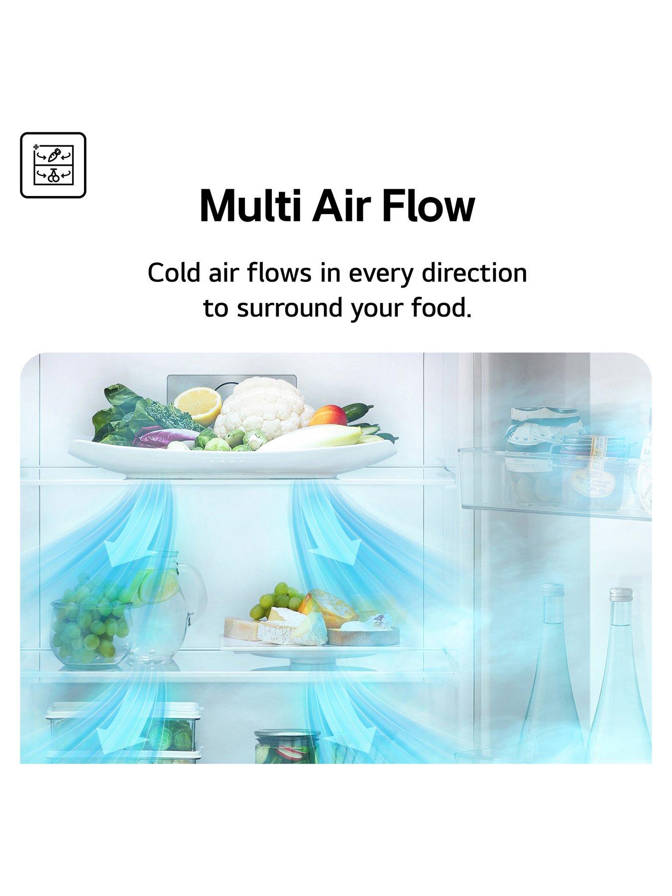 Image 4 of 6 of LG GBBSJ2CCPY 375L Smart Inverter Combi Fridge Freezer PRIME SILVER