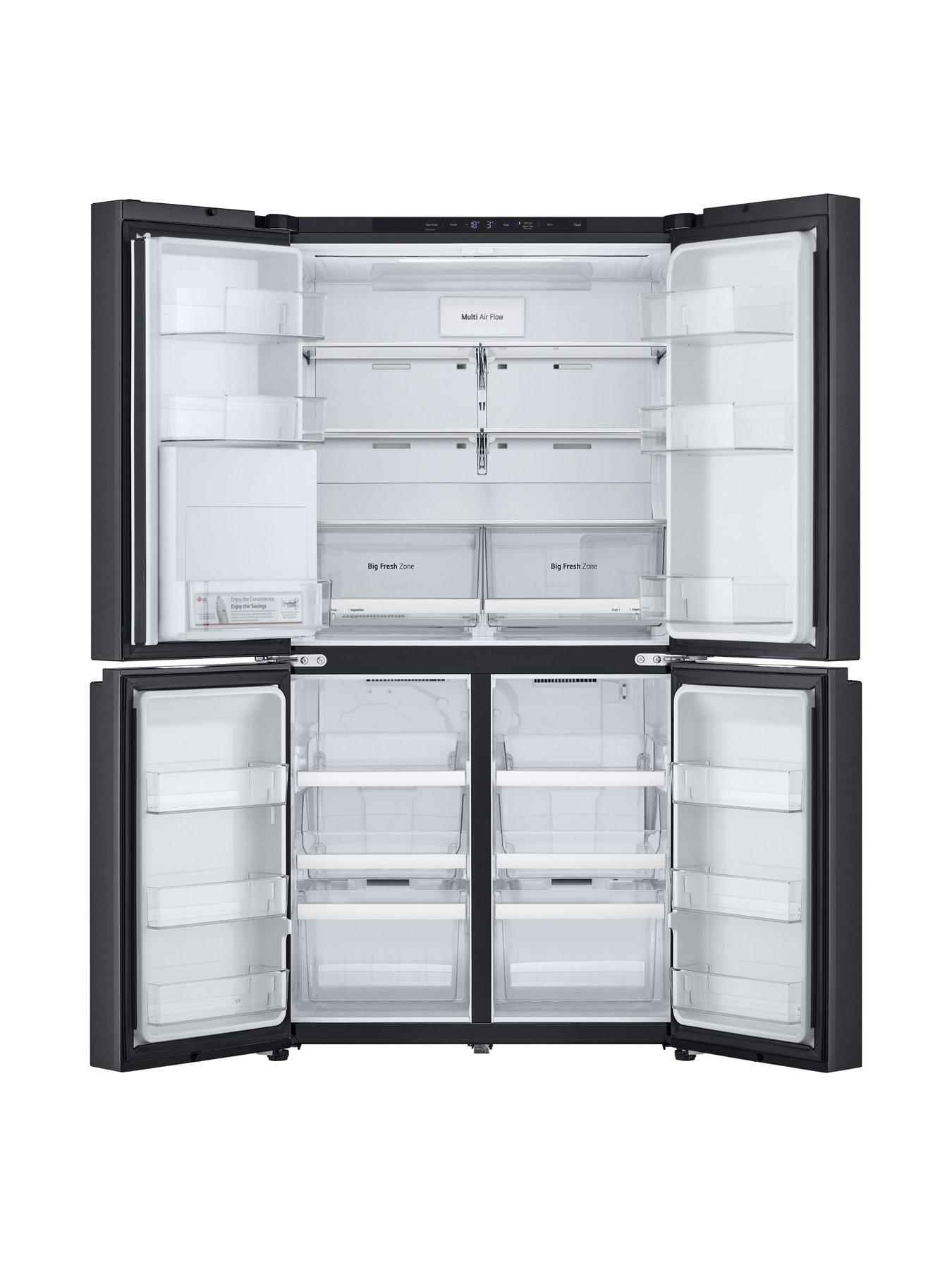 Image 2 of 7 of LG GMF960EV4E 637L Linear Compressor Multi Door Fridge Freezer Essence - Black Steel