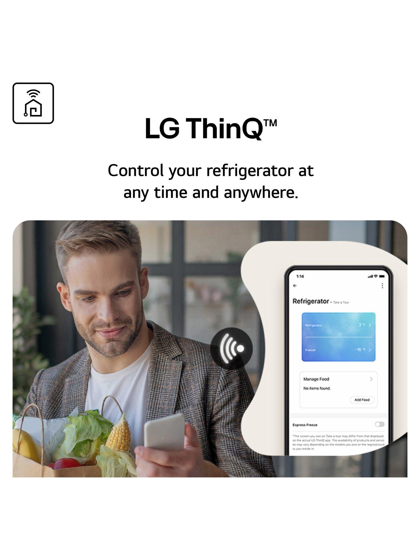 Image 5 of 7 of LG GMF960EV4E 637L Linear Compressor Multi Door Fridge Freezer Essence - Black Steel