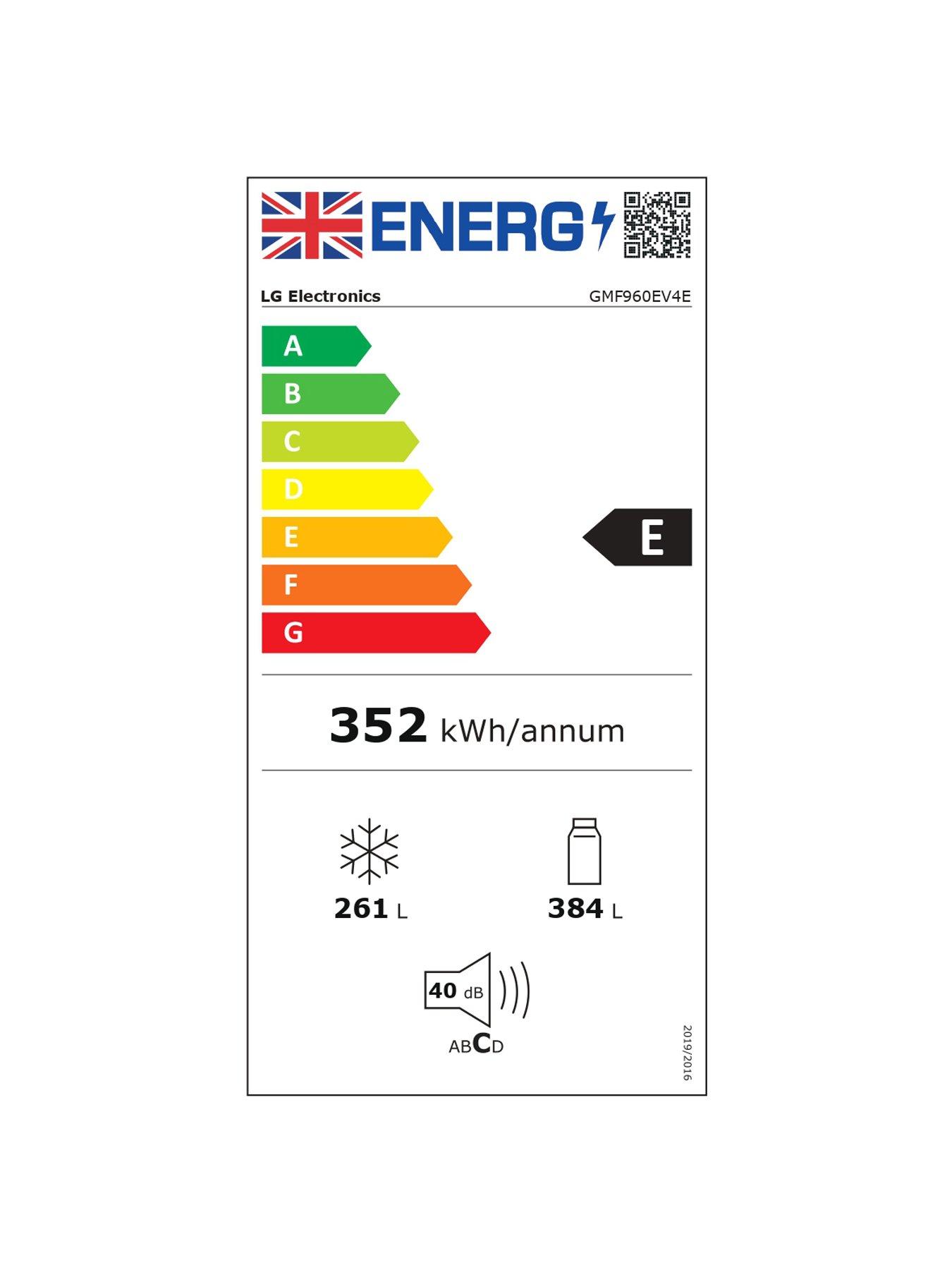Image 7 of 7 of LG GMF960EV4E 637L Linear Compressor Multi Door Fridge Freezer Essence - Black Steel