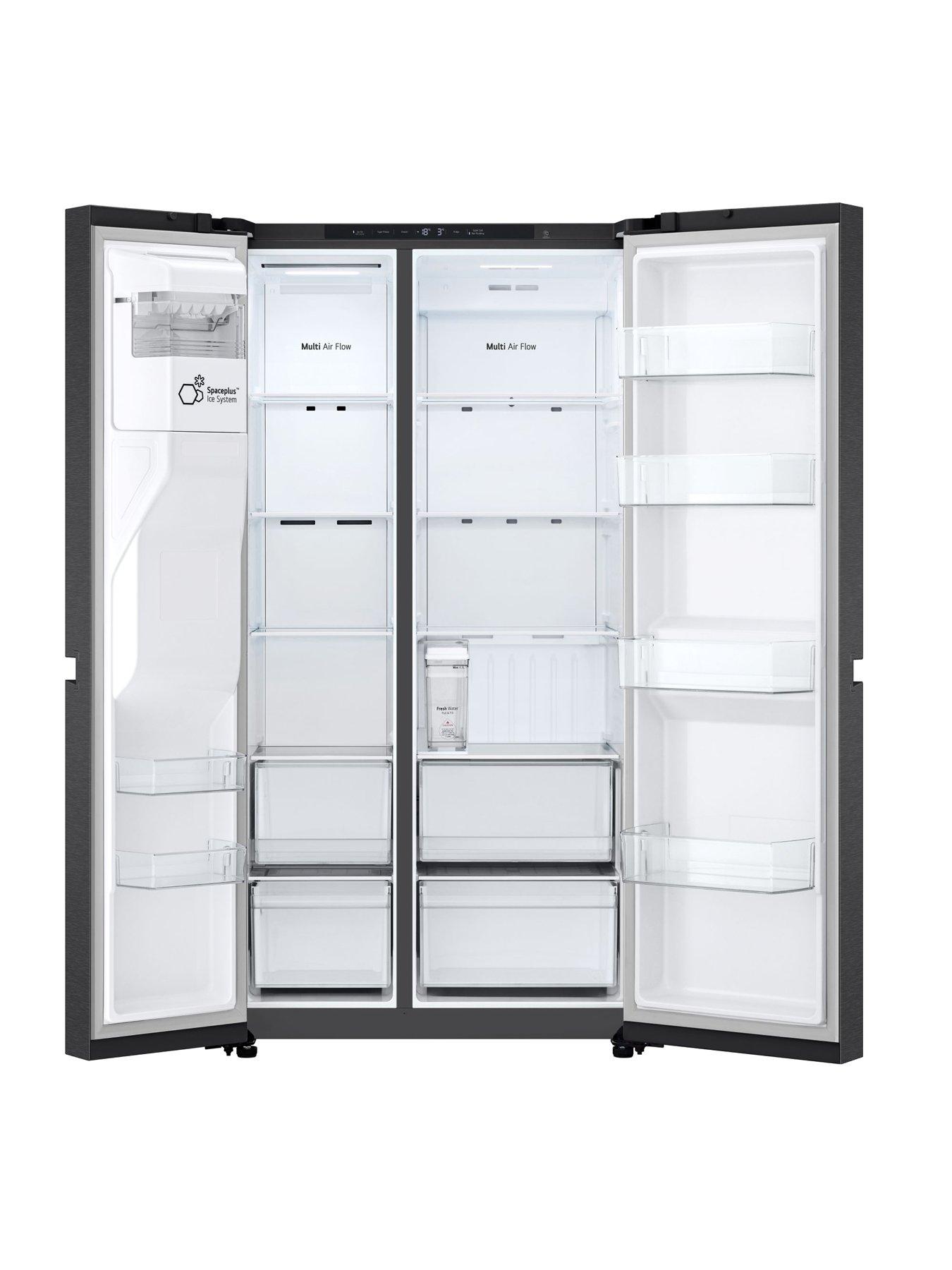  image of lg-gslc41eppe-641l-smart-inverter-american-style-fridge-freezer-essence-matte-black