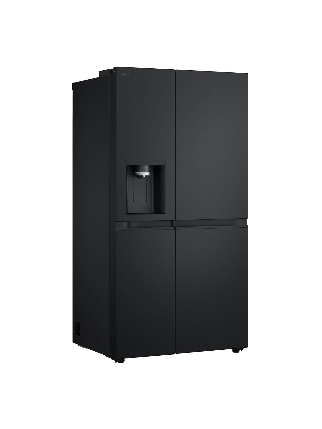 stillFront image of lg-gsle81epbd-628-smart-inverter-american-style-fridge-freezer-essence--nbspmatte-black